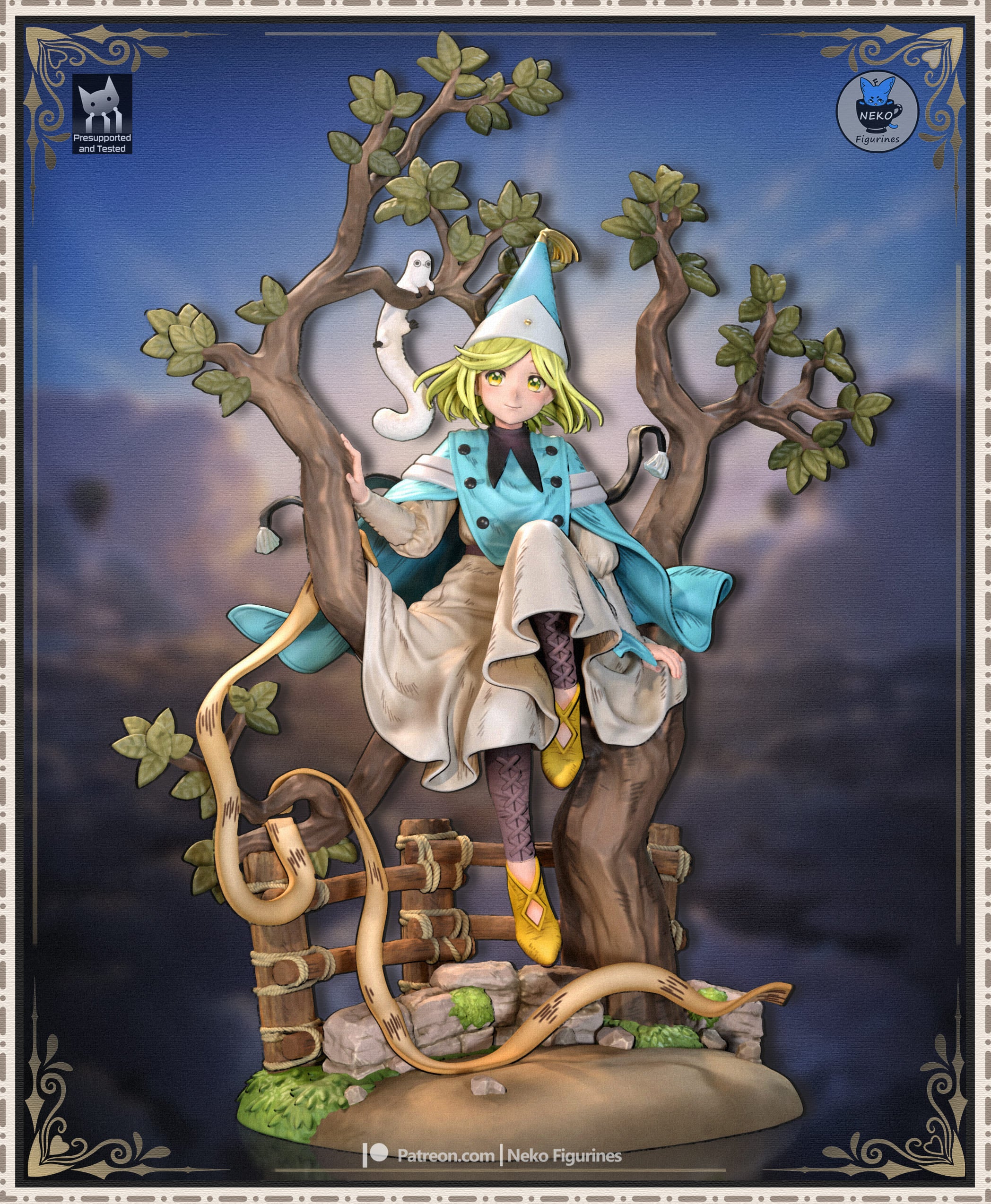 Coco - Witch Hat Atelier | Custom Statue 3D printed figure