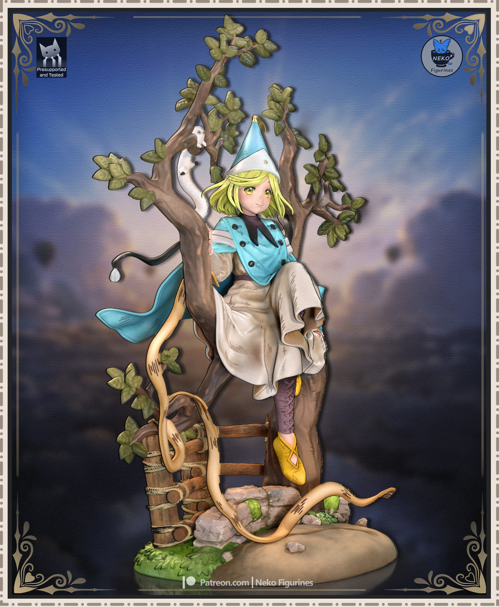Coco - Witch Hat Atelier | Custom Statue 3D printed figure