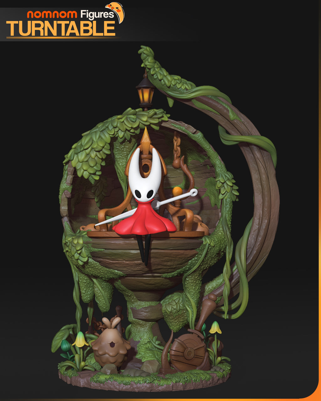 Hornet Diorama - Hollow Knight Silksong | Custom Statue 3D printed figure