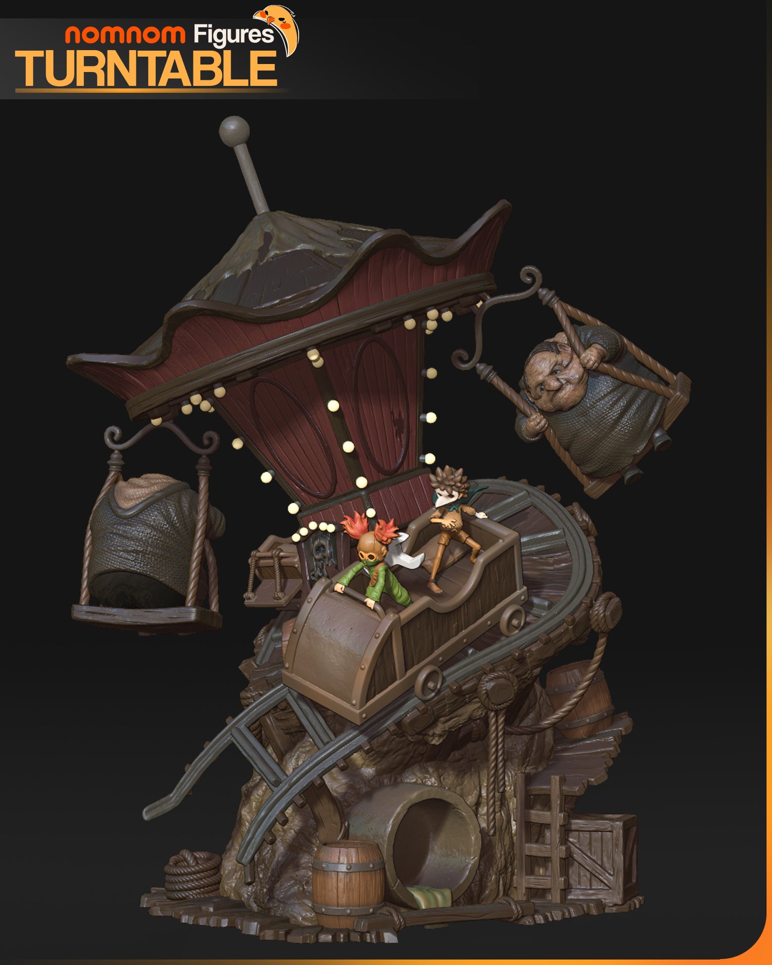 Little Nightmares 3 Diorama - Little Nightmares | Custom Statue 3D printed figure