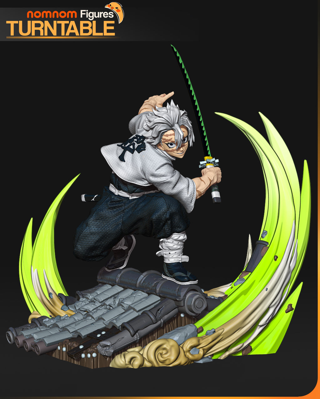 Sanemi - Kimetsu no Yaiba | Custom Statue 3D printed figure