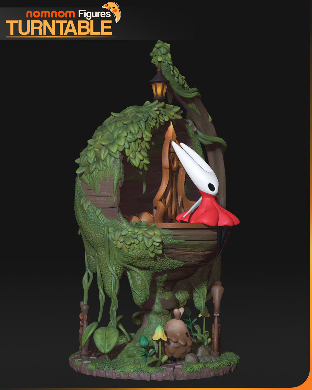 Hornet Diorama - Hollow Knight Silksong | Custom Statue 3D printed figure