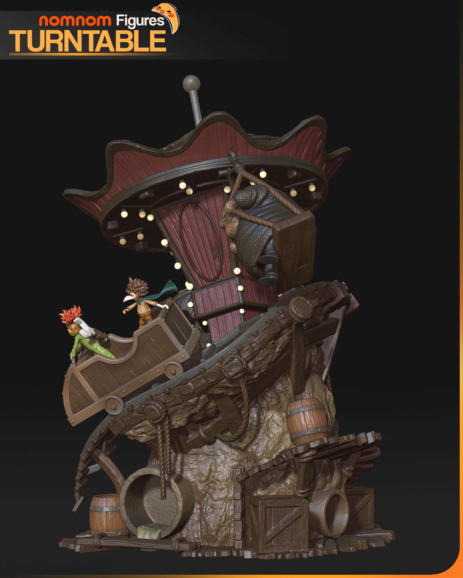 Little Nightmares 3 Diorama - Little Nightmares | Custom Statue 3D printed figure