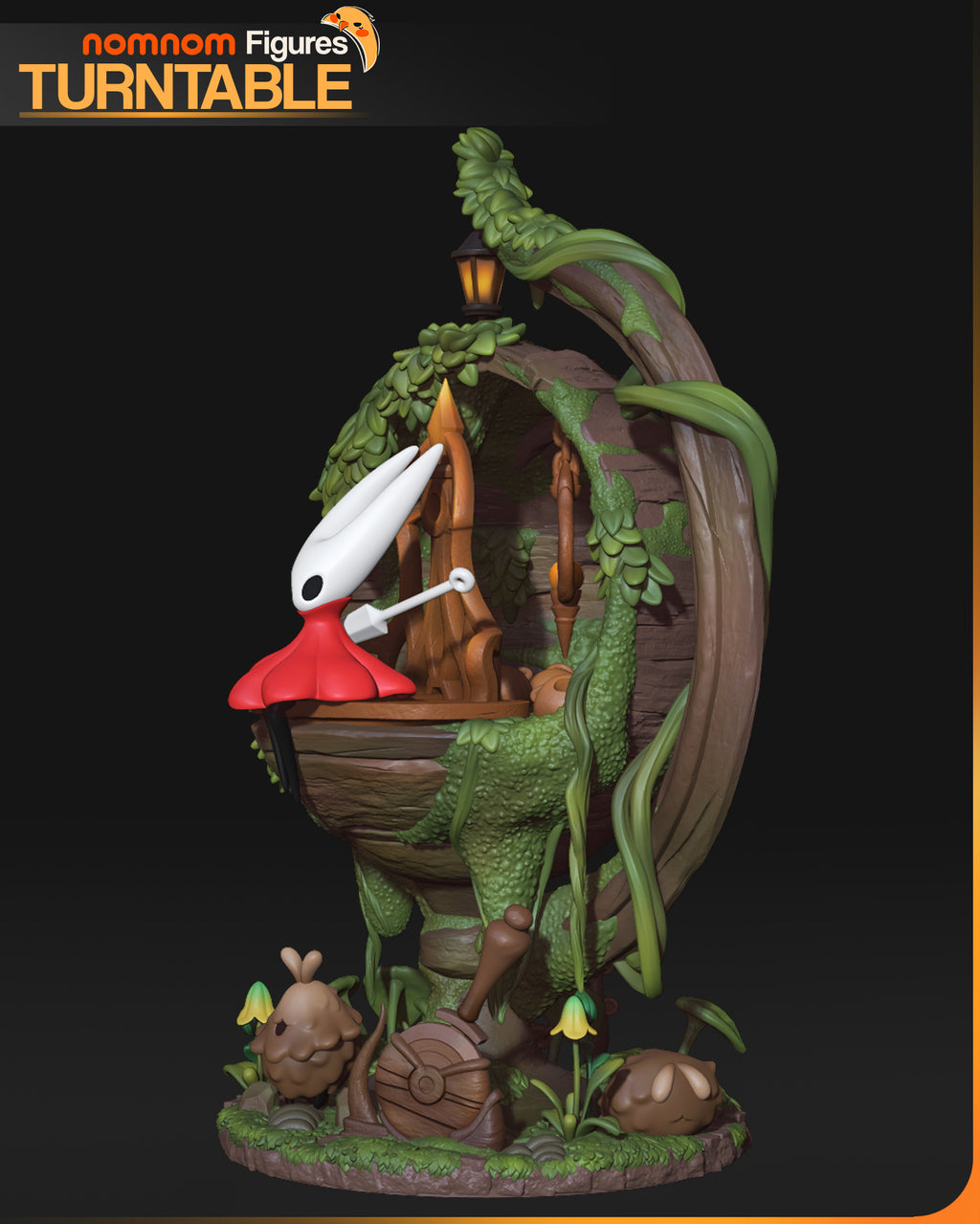 Hornet Diorama - Hollow Knight Silksong | Custom Statue 3D printed figure