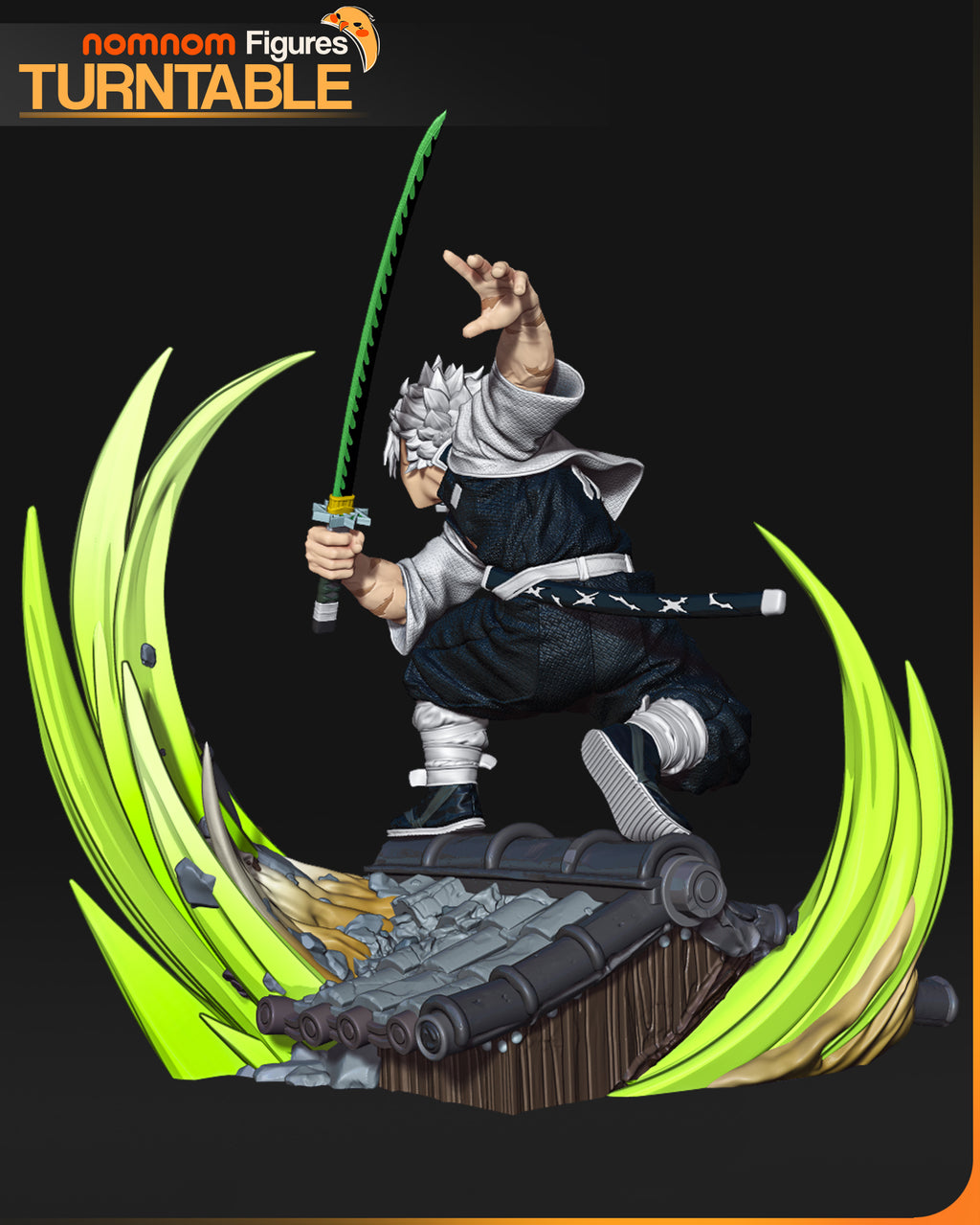 Sanemi - Kimetsu no Yaiba | Custom Statue 3D printed figure