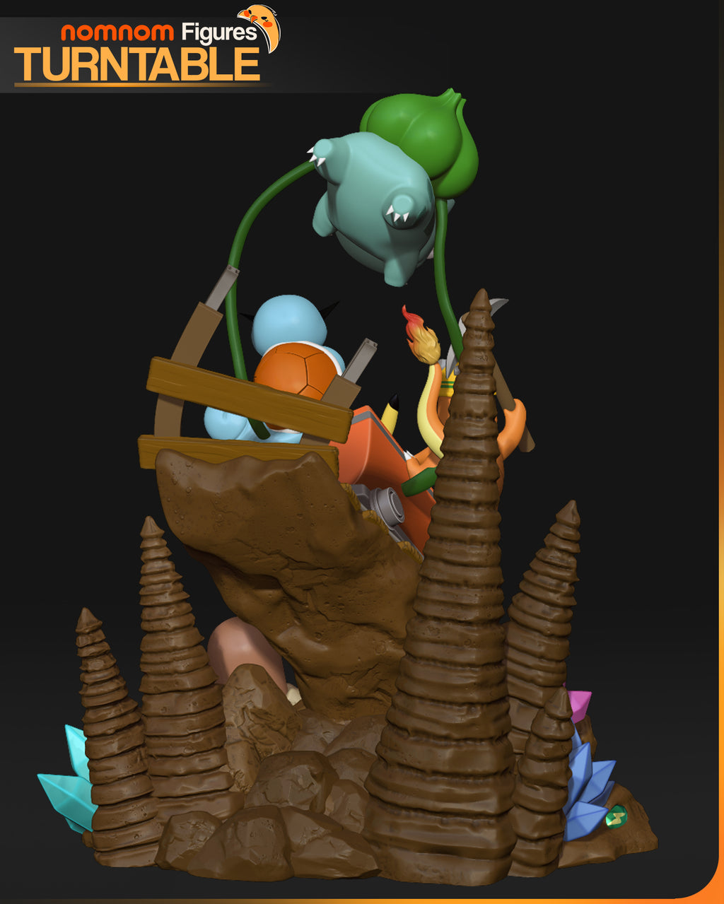 Pikachu Adventures - Pokemon | Custom Statue 3D printed figure