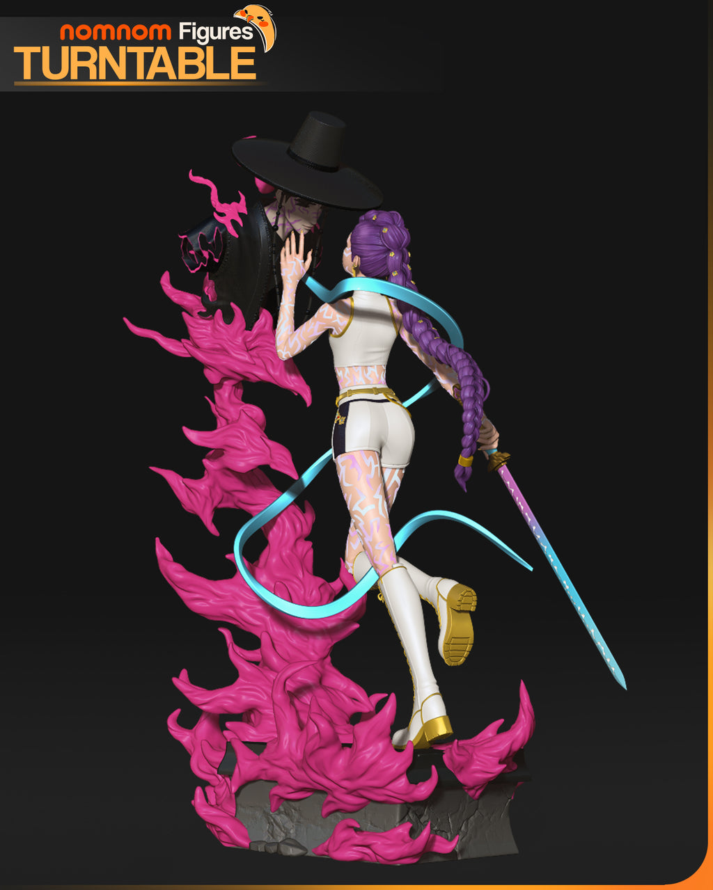 Rumi and Jinu - KPOP Demon Hunters | Custom Statue 3D printed figure