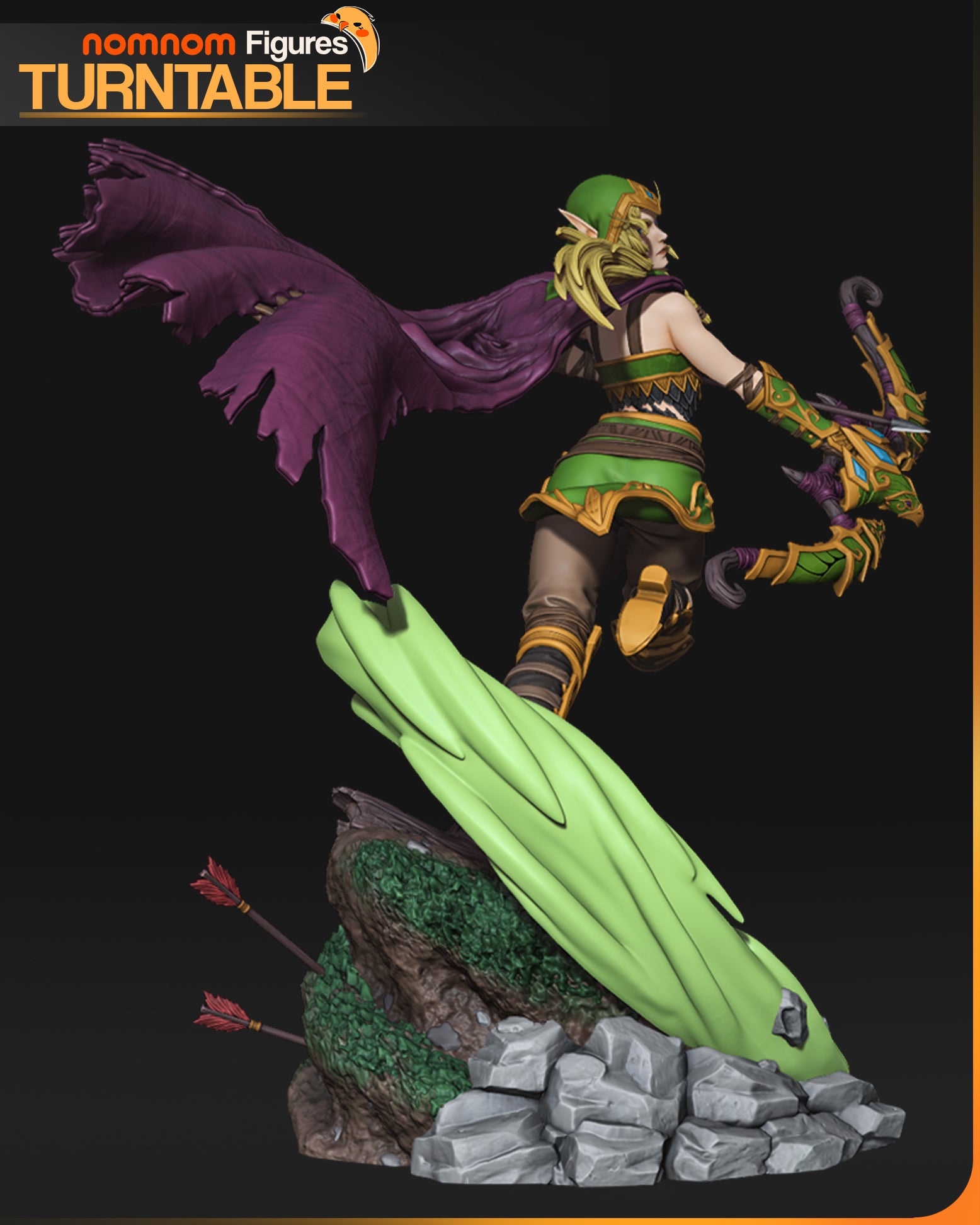 Alleria Wildruner - Warcraf 3 | Custom Statue 3D printed figure