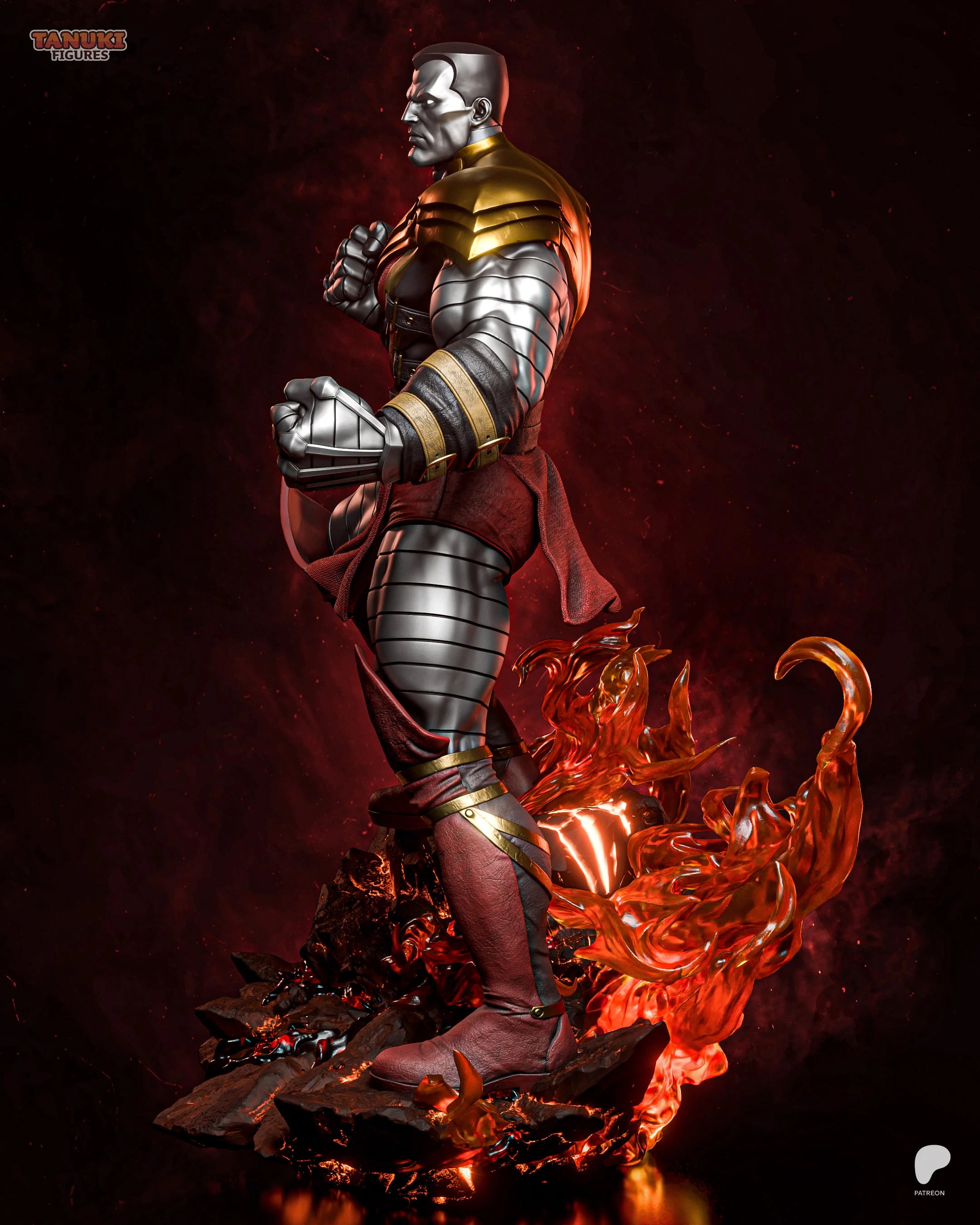 Colossus Phoenix Force - X-Men | Custom Statue 3D printed figure