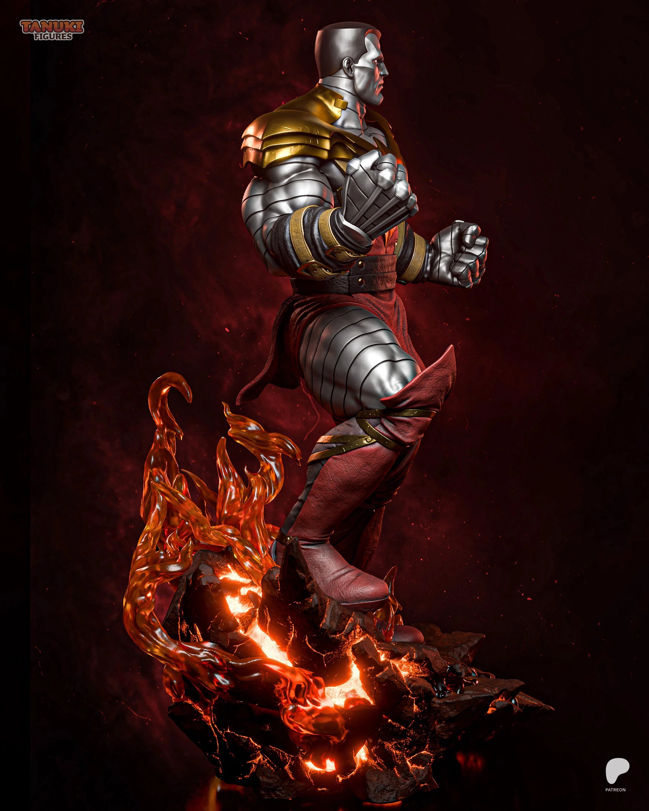 Colossus Phoenix Force - X-Men | Custom Statue 3D printed figure