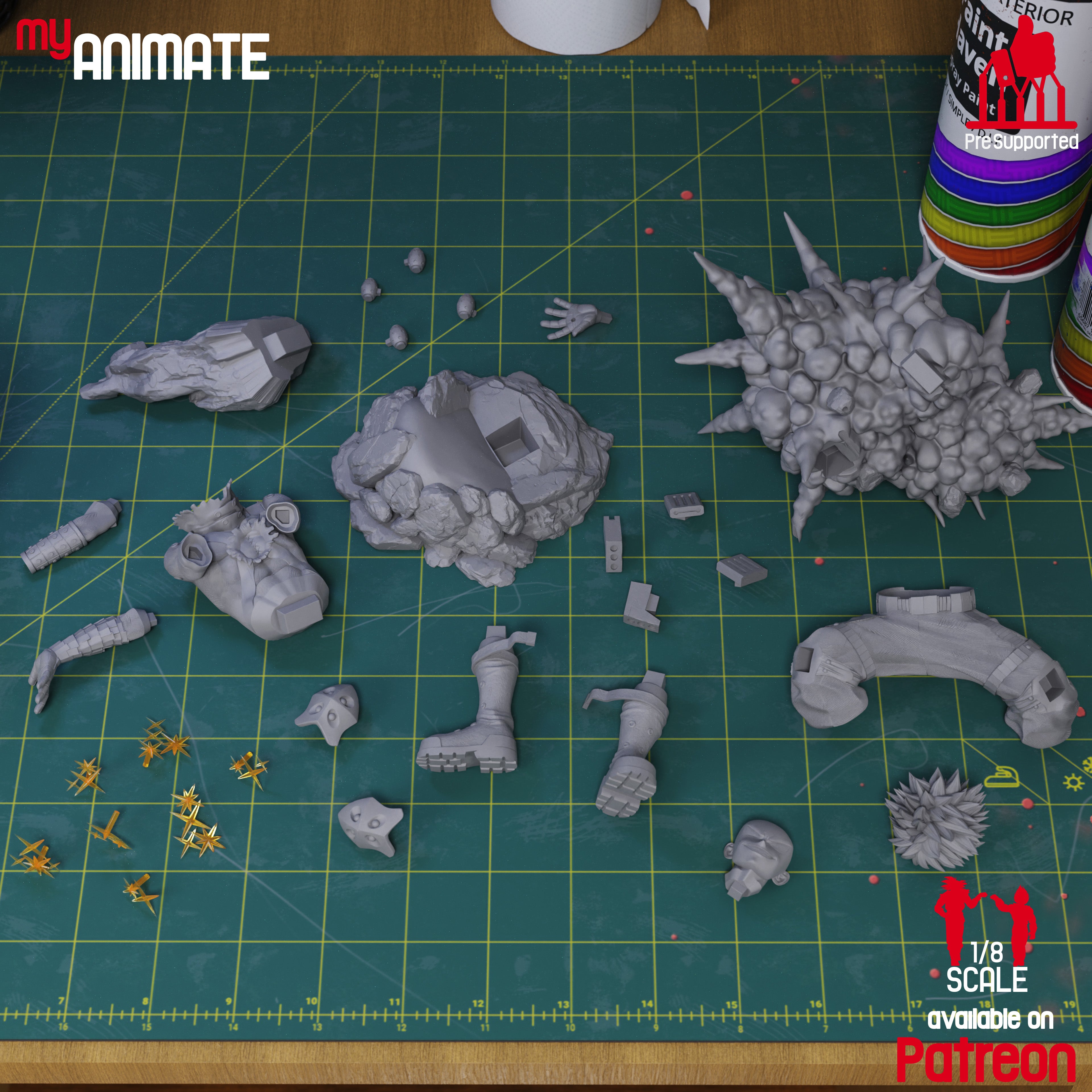 Bakugo - My Hero Academia | Custom Statue 3D printed figure