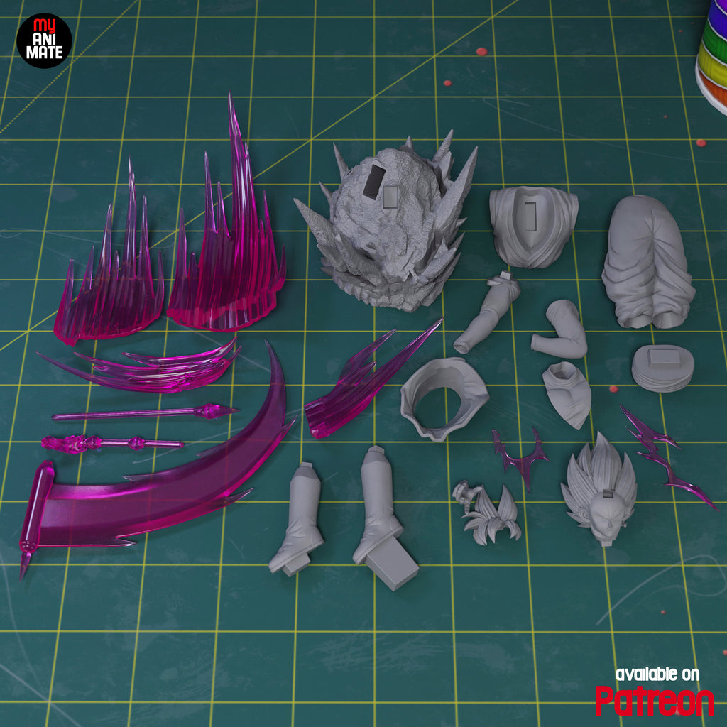 Goku Black - Dragon Ball Super | Custom Statue 3D printed figure