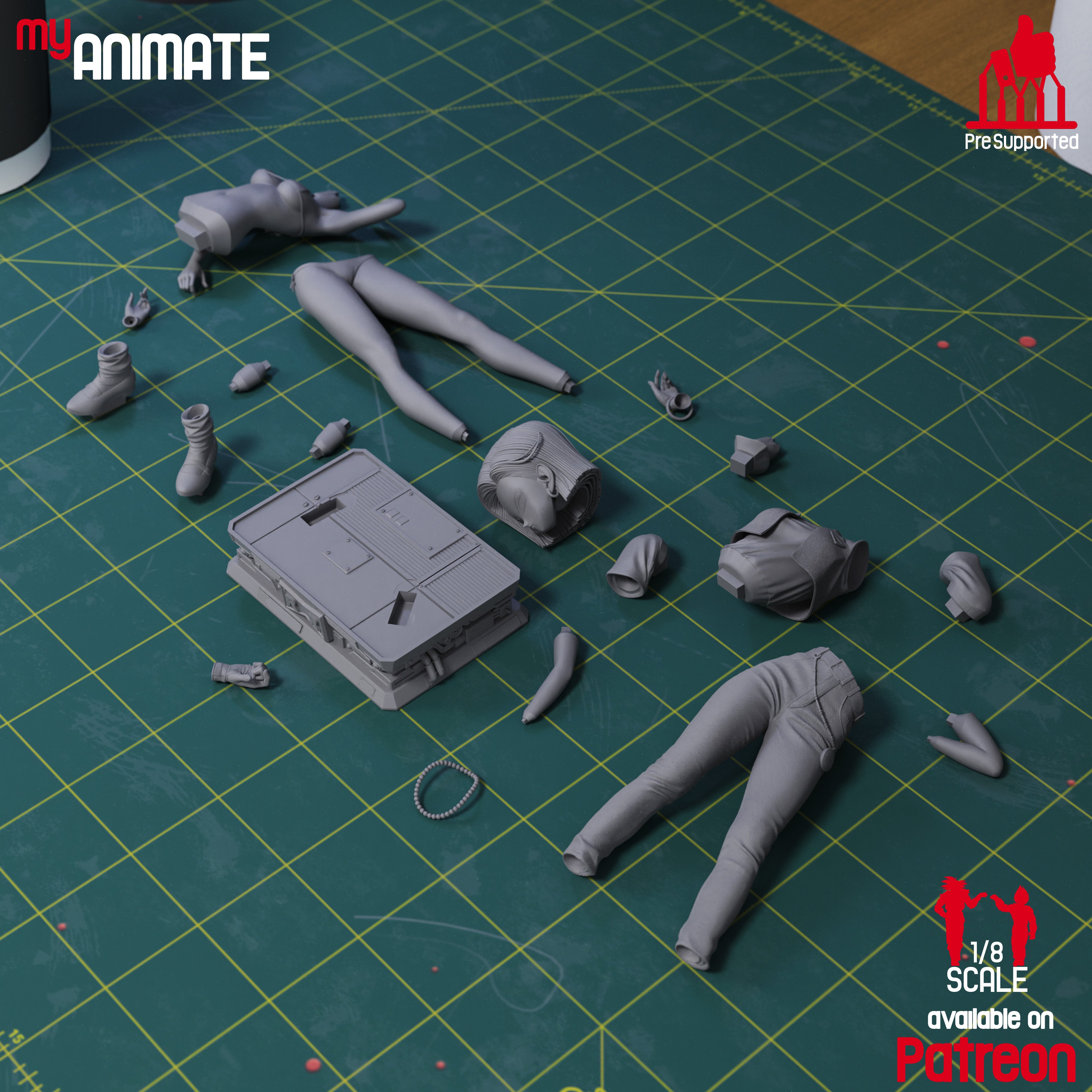 Android 18 - Dragon Ball Z | Custom Statue 3D printed figure