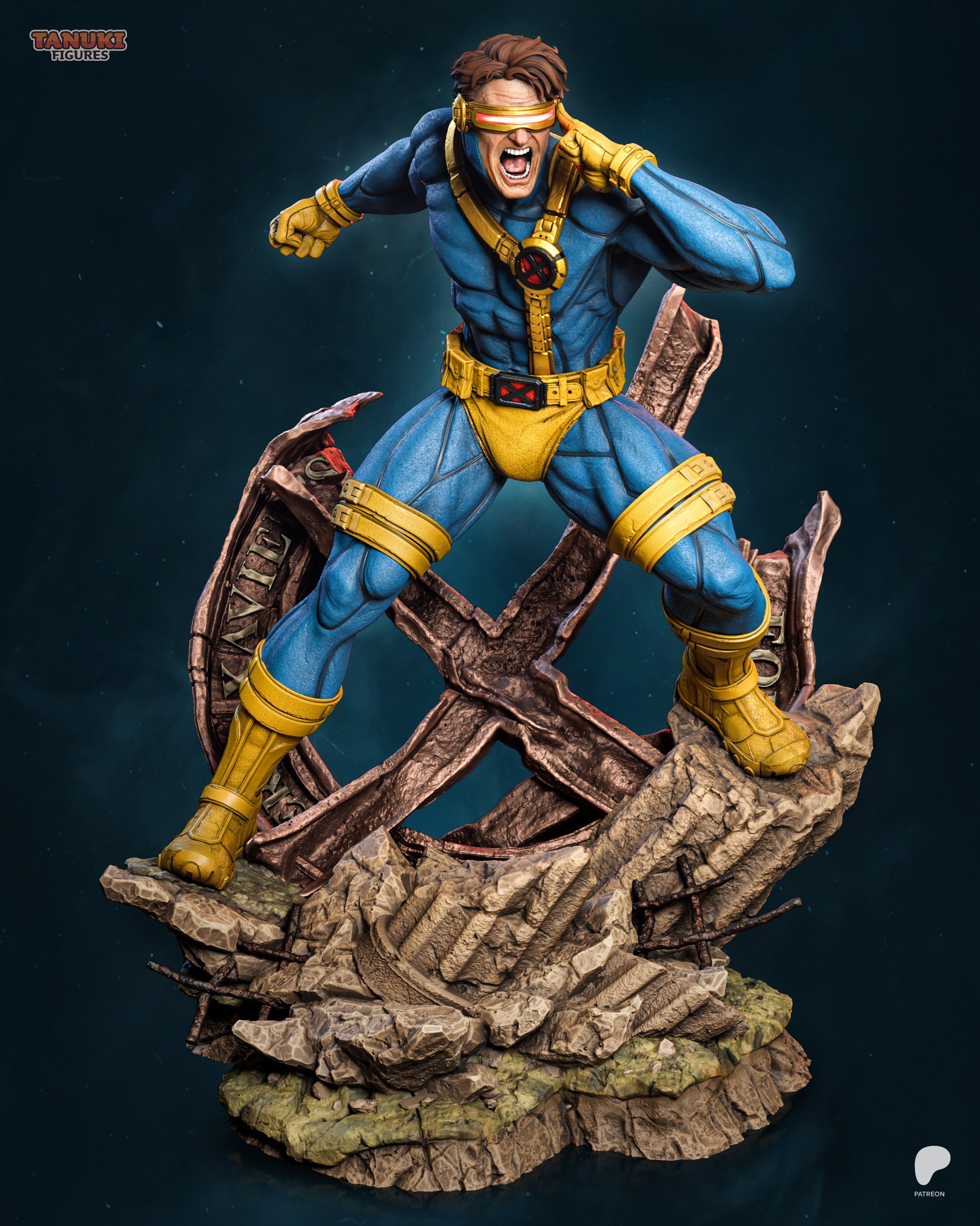 Cyclops - X-Men | Custom Statue 3D printed figure
