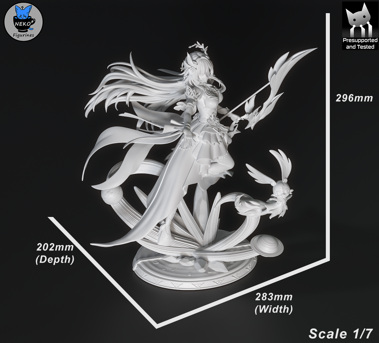Cyrene - Honkai Star Rail | Custom Statue 3D printed figure