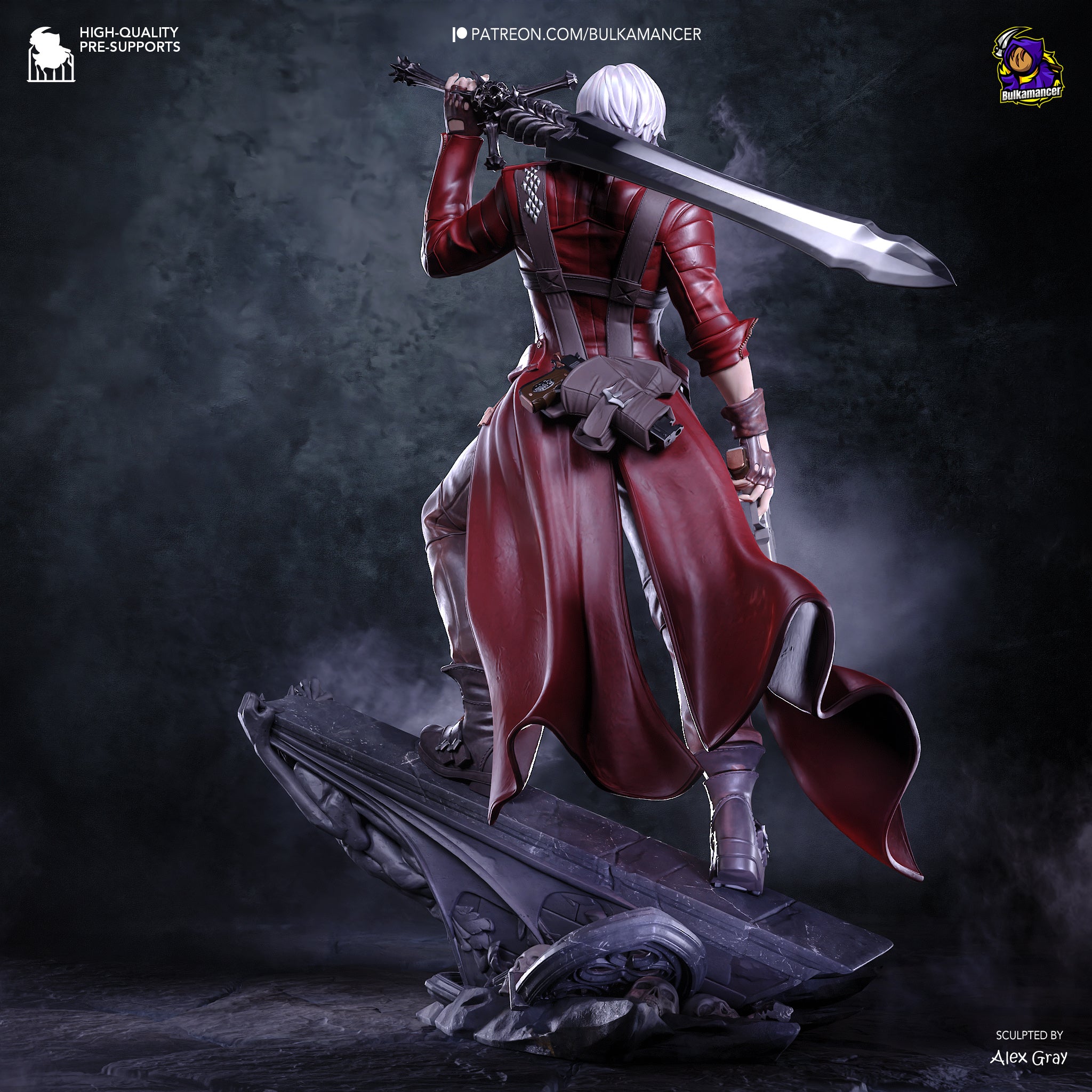 Dante - Devil May Cry 3 | Custom Statue 3D printed figure