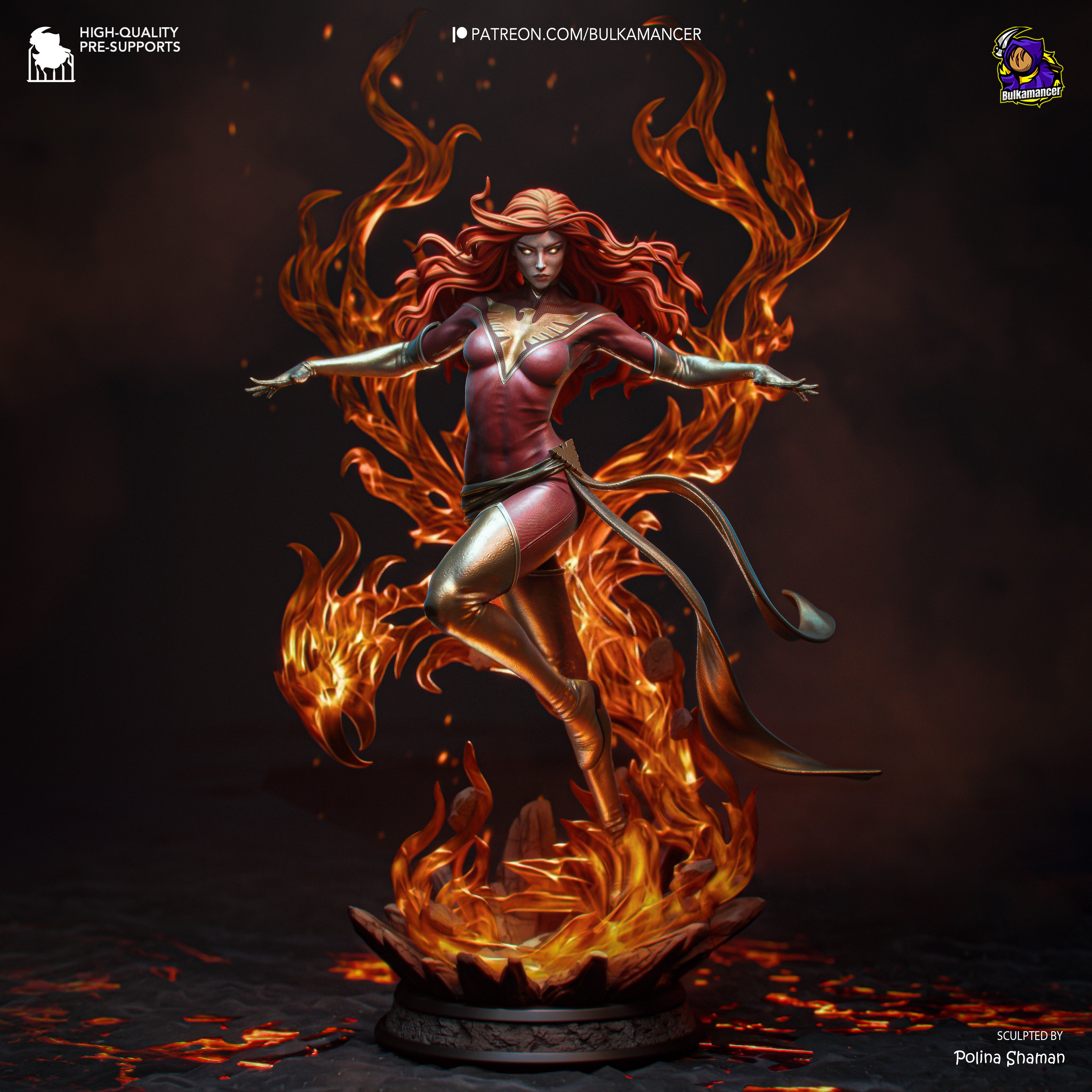 Dark Phoenix – X-Men | Custom Statue 3D printed figure