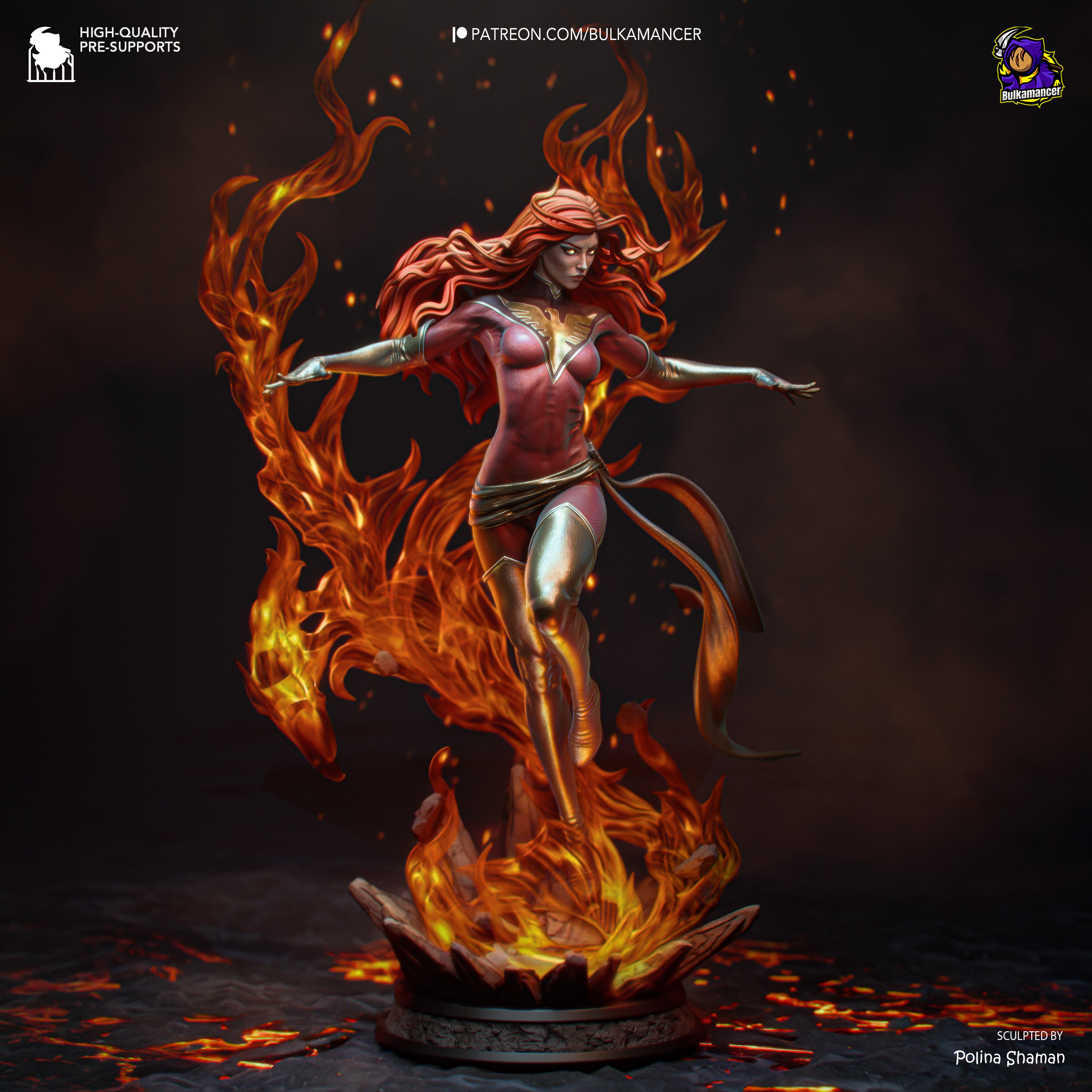 Dark Phoenix – X-Men | Custom Statue 3D printed figure