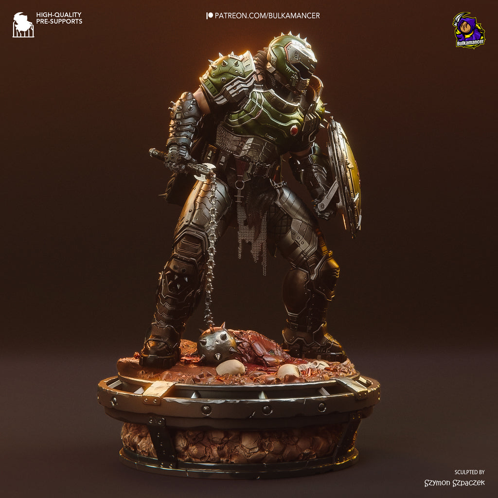 Doom Slayer - Doom The Dark Ages | Custom Statue 3D printed figure