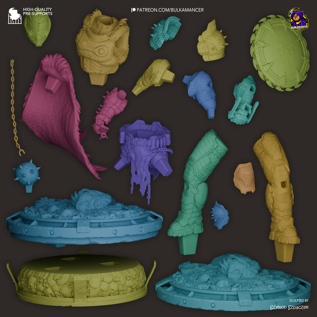 Doom Slayer - Doom The Dark Ages | Custom Statue 3D printed figure