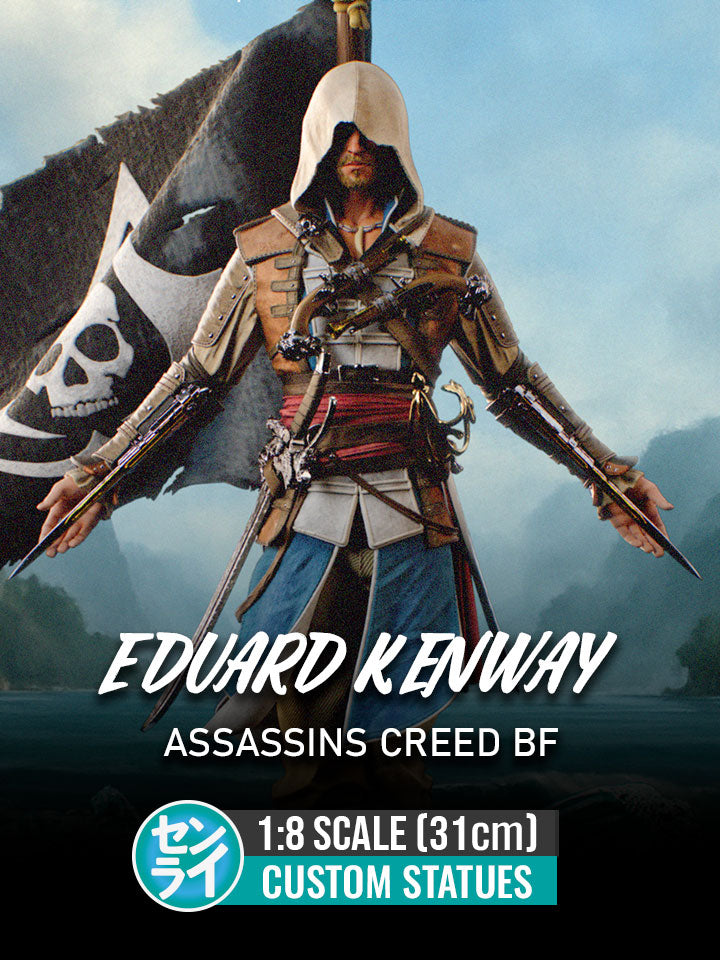 Eduard Kenway - Assinss Creed Black Flag | Custom Statue 3D printed figure