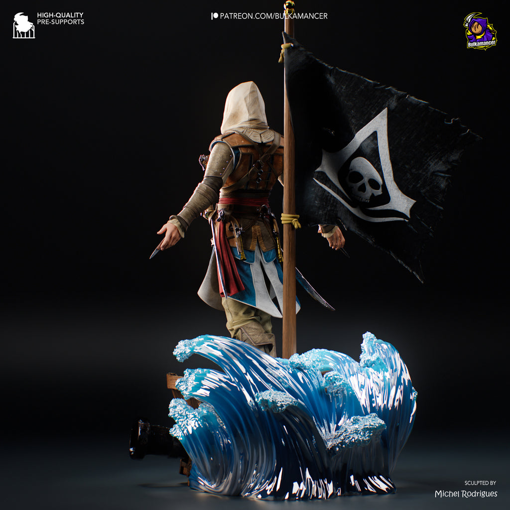 Eduard Kenway - Assinss Creed Black Flag | Custom Statue 3D printed figure