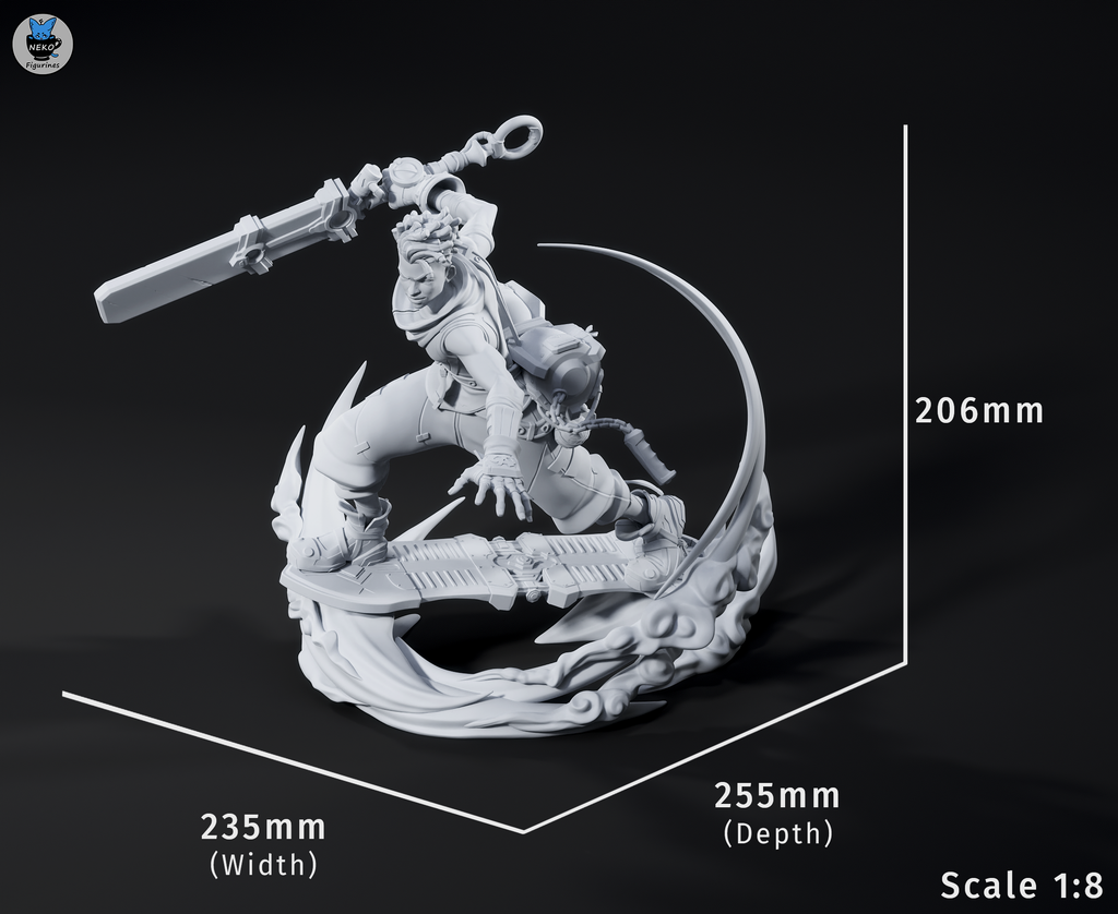 Ekko - League of Legends | Custom Statue 3D printed figure