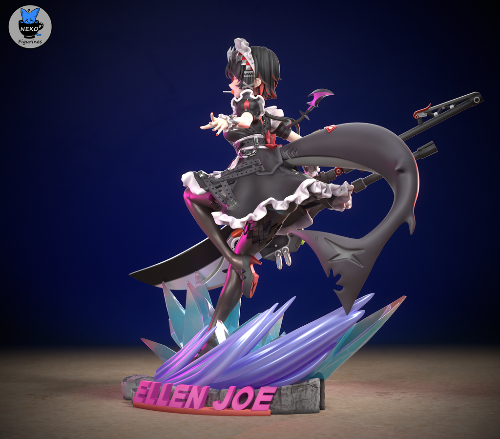 Ellen Joe - Zenless Zone Zero ZZZ | Custom Statue 3D printed figure