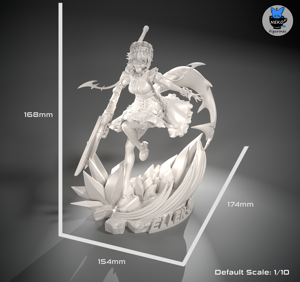 Ellen Joe - Zenless Zone Zero ZZZ | Custom Statue 3D printed figure