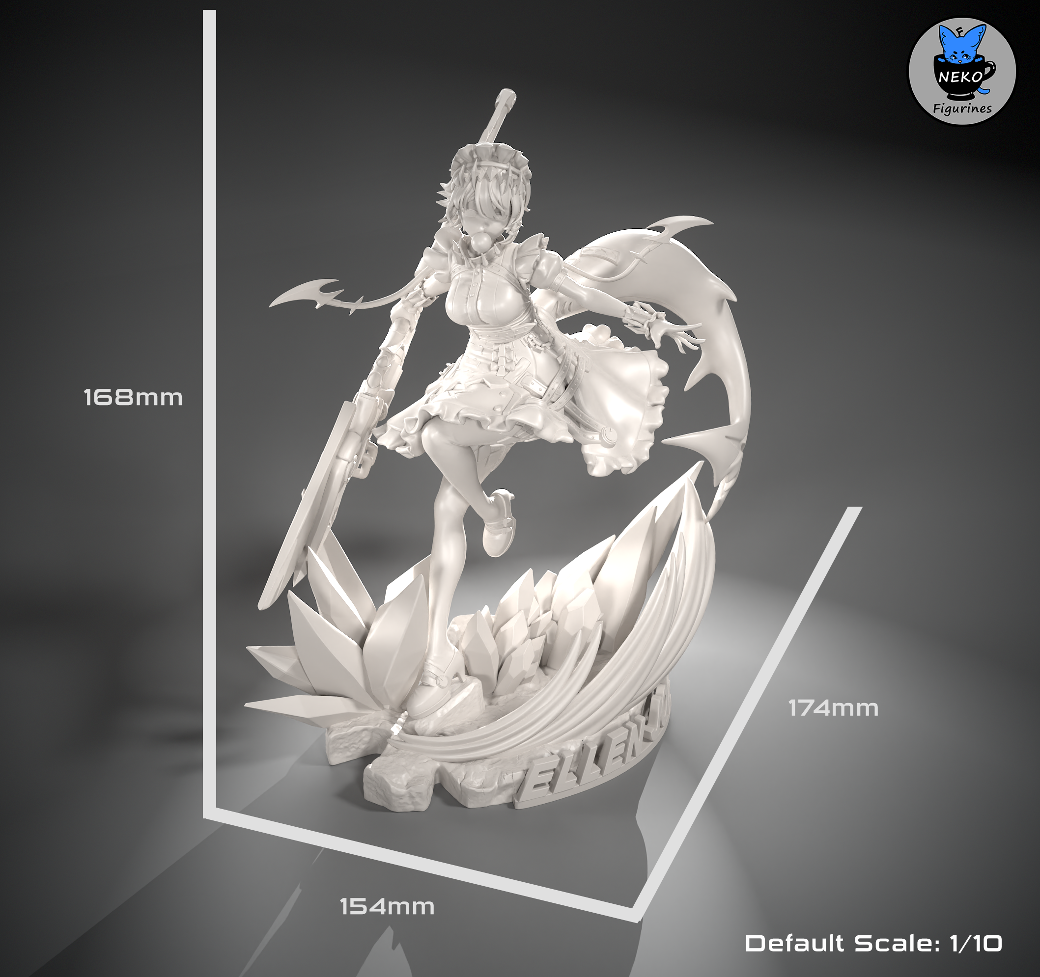 Ellen Joe - Zenless Zone Zero ZZZ | Custom Statue 3D printed figure