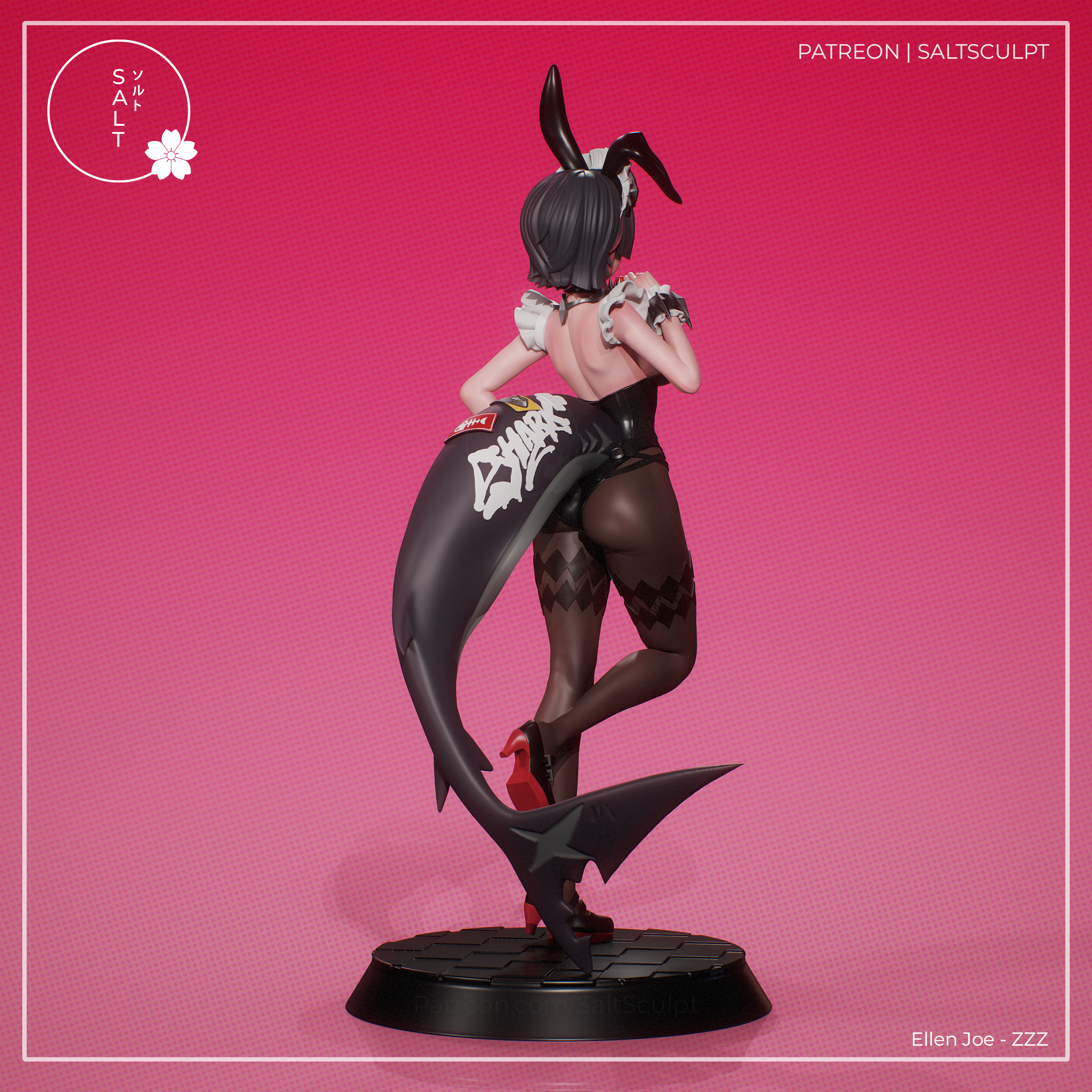 Ellen Bunny Girl Suit - Zenless Zone Zero ZZZ | Custom Statue 3D printed figure
