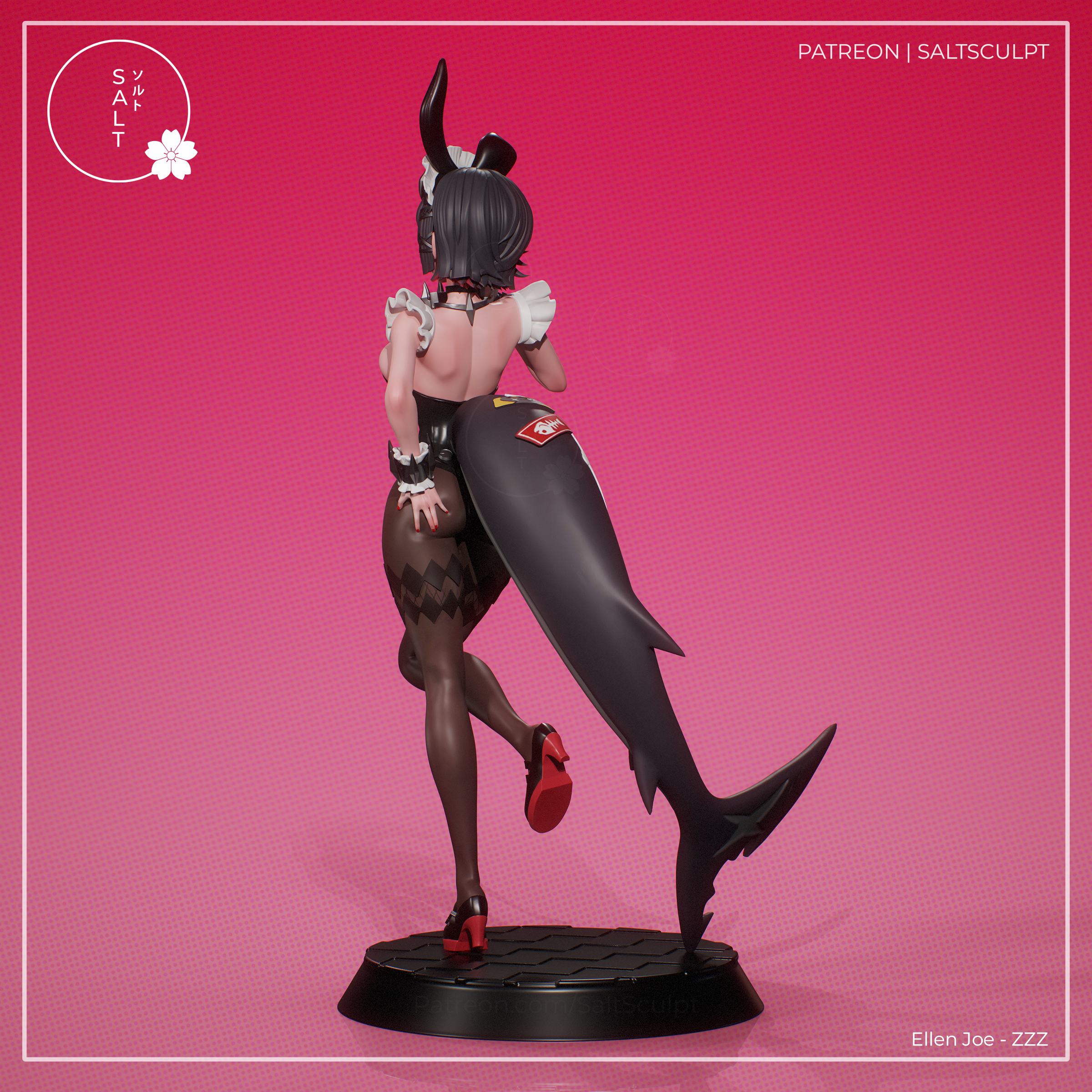 Ellen Bunny Girl Suit - Zenless Zone Zero ZZZ | Custom Statue 3D printed figure