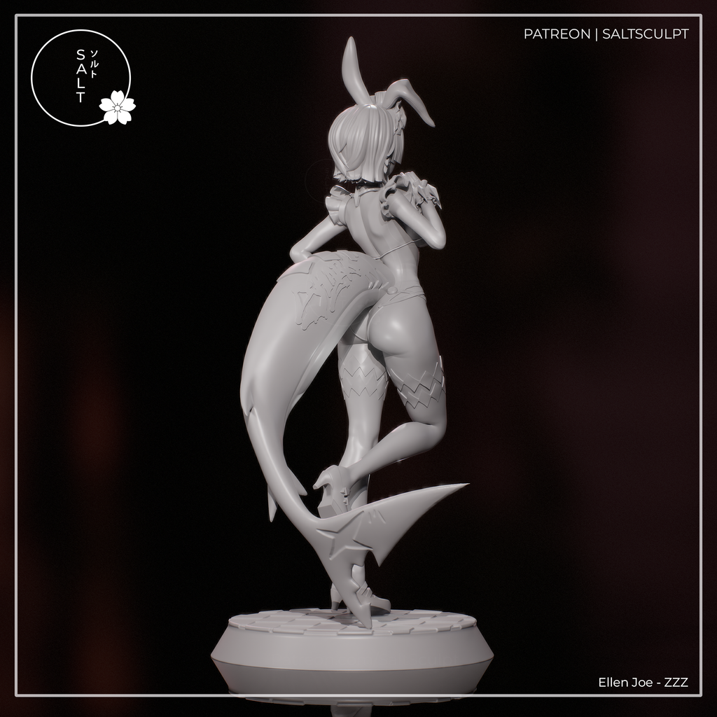 Ellen Bunny Girl Suit - Zenless Zone Zero ZZZ | Custom Statue 3D printed figure