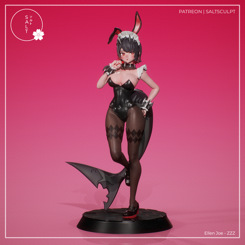 Ellen Bunny Girl Suit - Zenless Zone Zero ZZZ | Custom Statue 3D printed figure