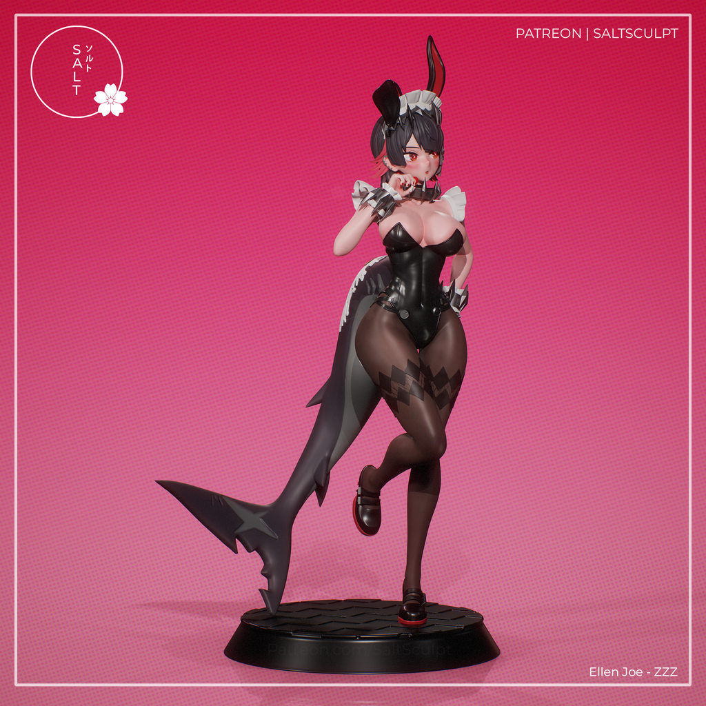 Ellen Bunny Girl Suit - Zenless Zone Zero ZZZ | Custom Statue 3D printed figure