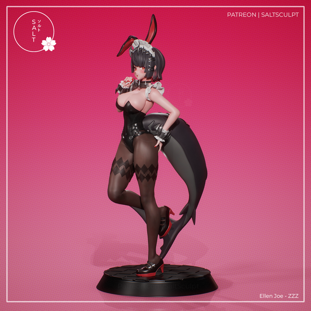 Ellen Bunny Girl Suit - Zenless Zone Zero ZZZ | Custom Statue 3D printed figure