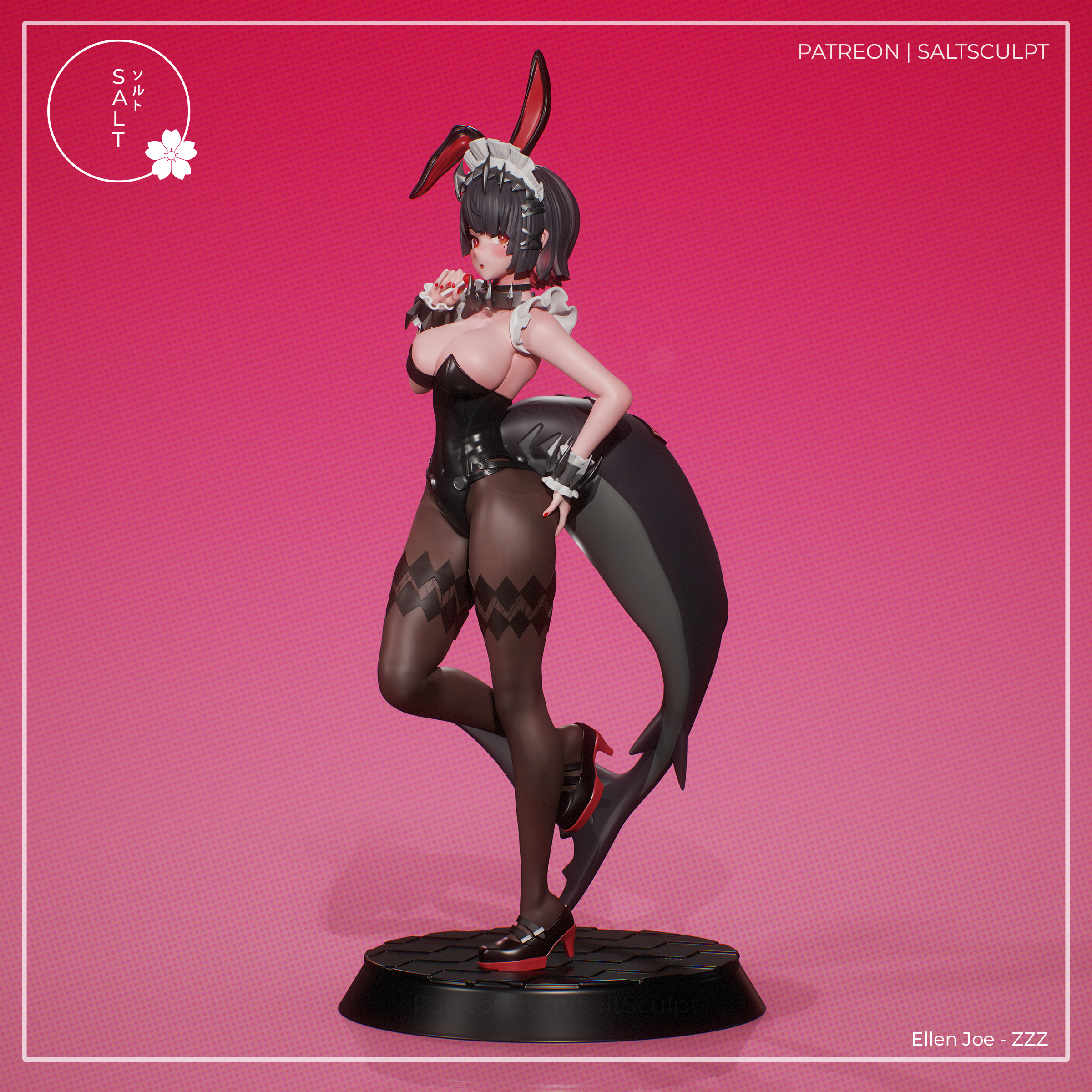 Ellen Bunny Girl Suit - Zenless Zone Zero ZZZ | Custom Statue 3D printed figure
