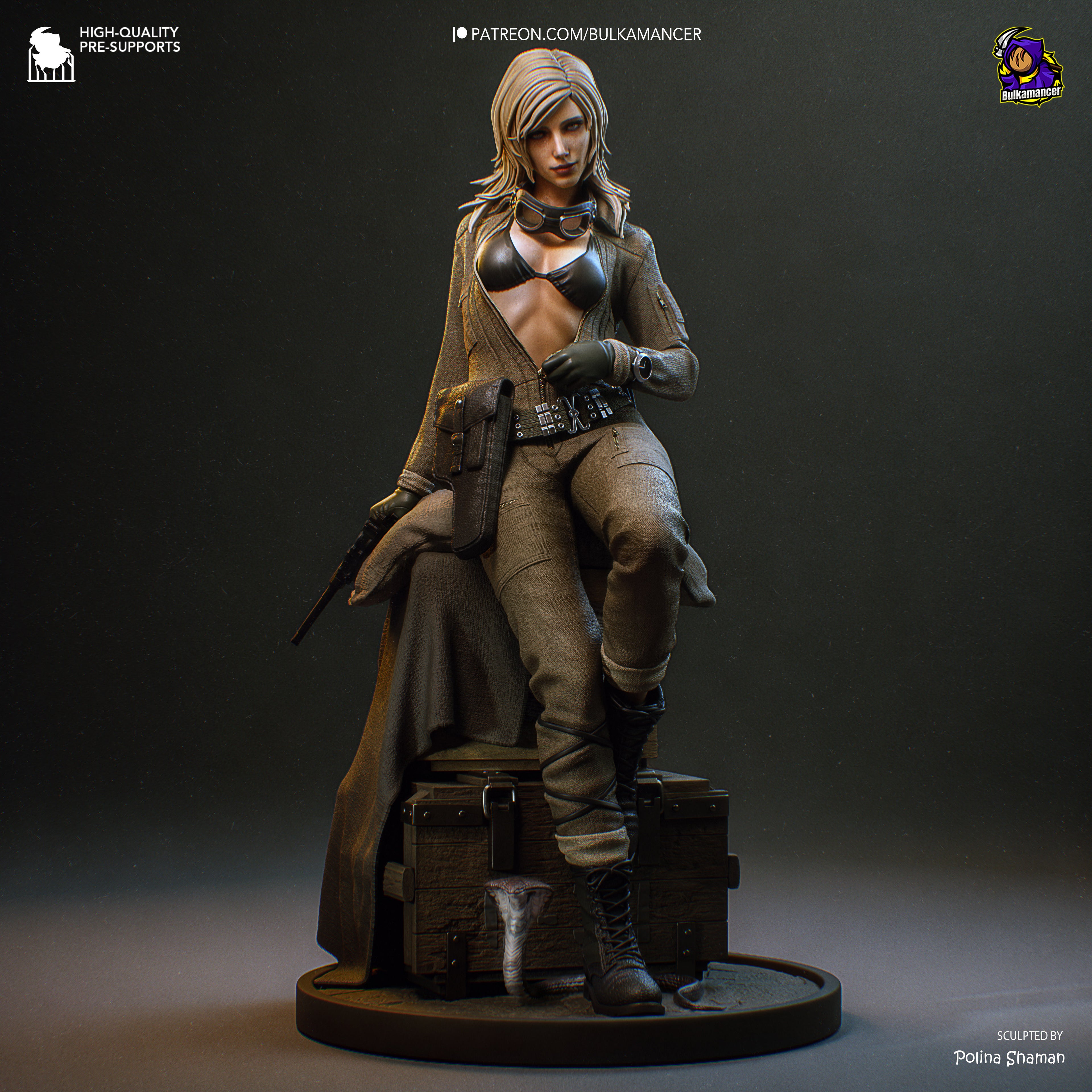 Eva - Metal Gear Solid Delta | Custom Statue 3D printed figure
