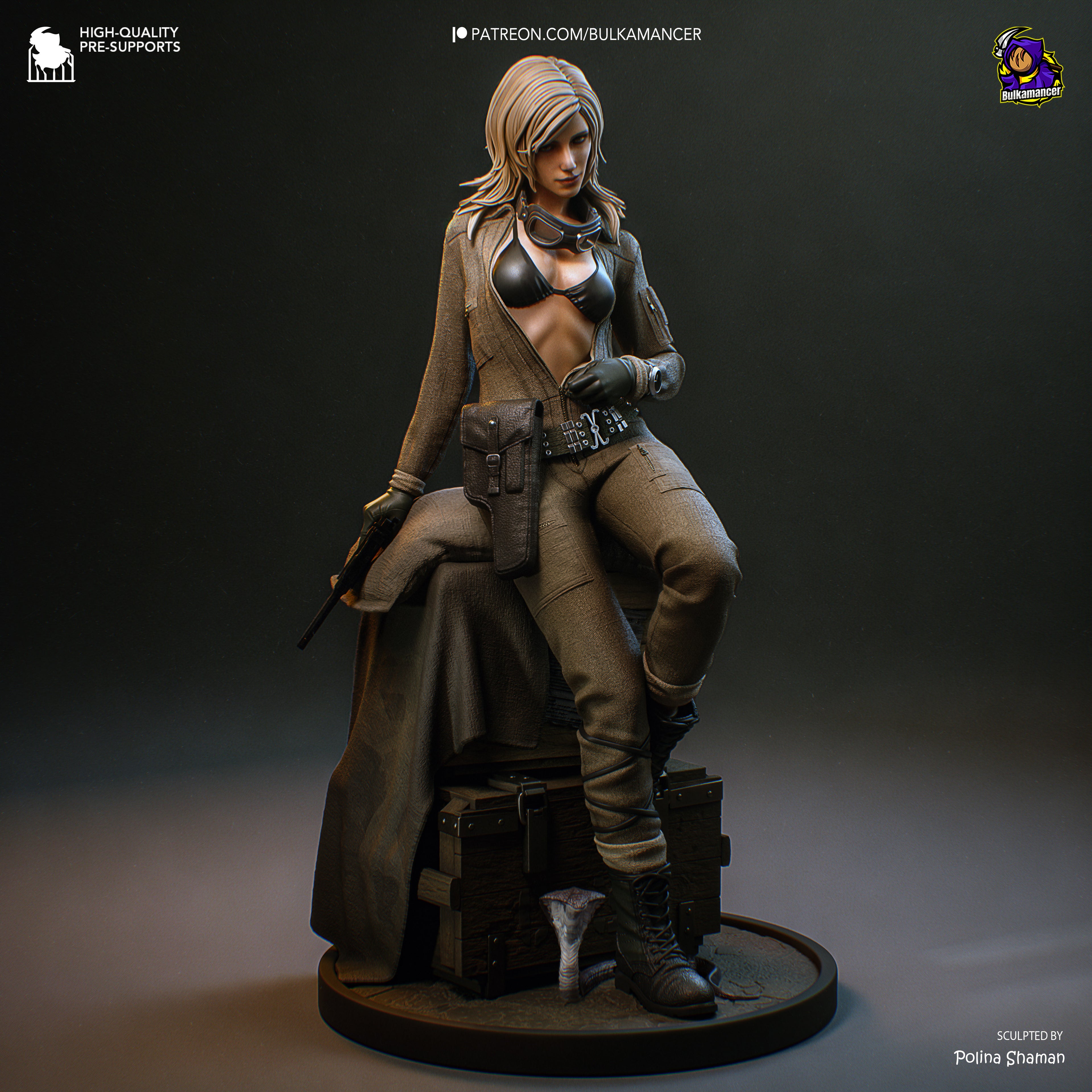 Eva - Metal Gear Solid Delta | Custom Statue 3D printed figure