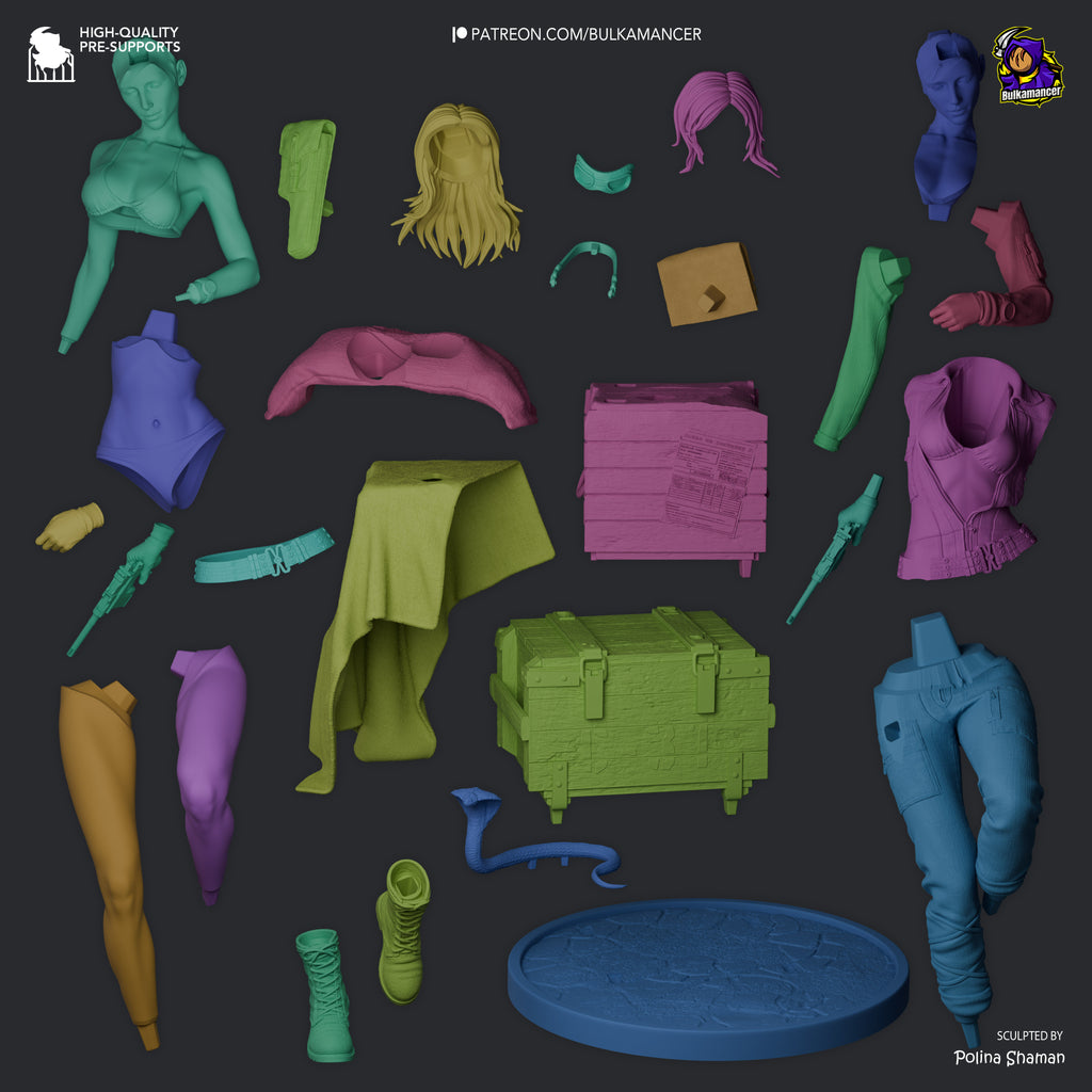 Eva - Metal Gear Solid Delta | Custom Statue 3D printed figure