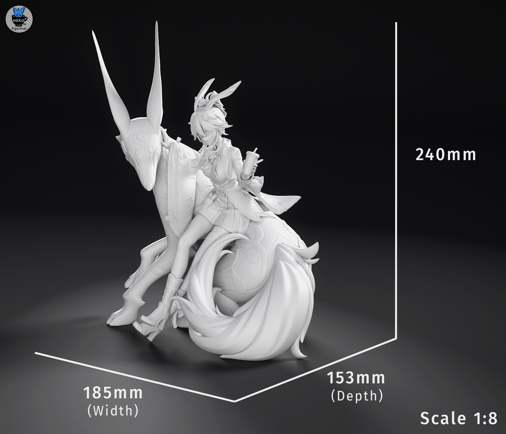 Evanescia - honkai: Star Rail | Custom Statue 3D printed figure