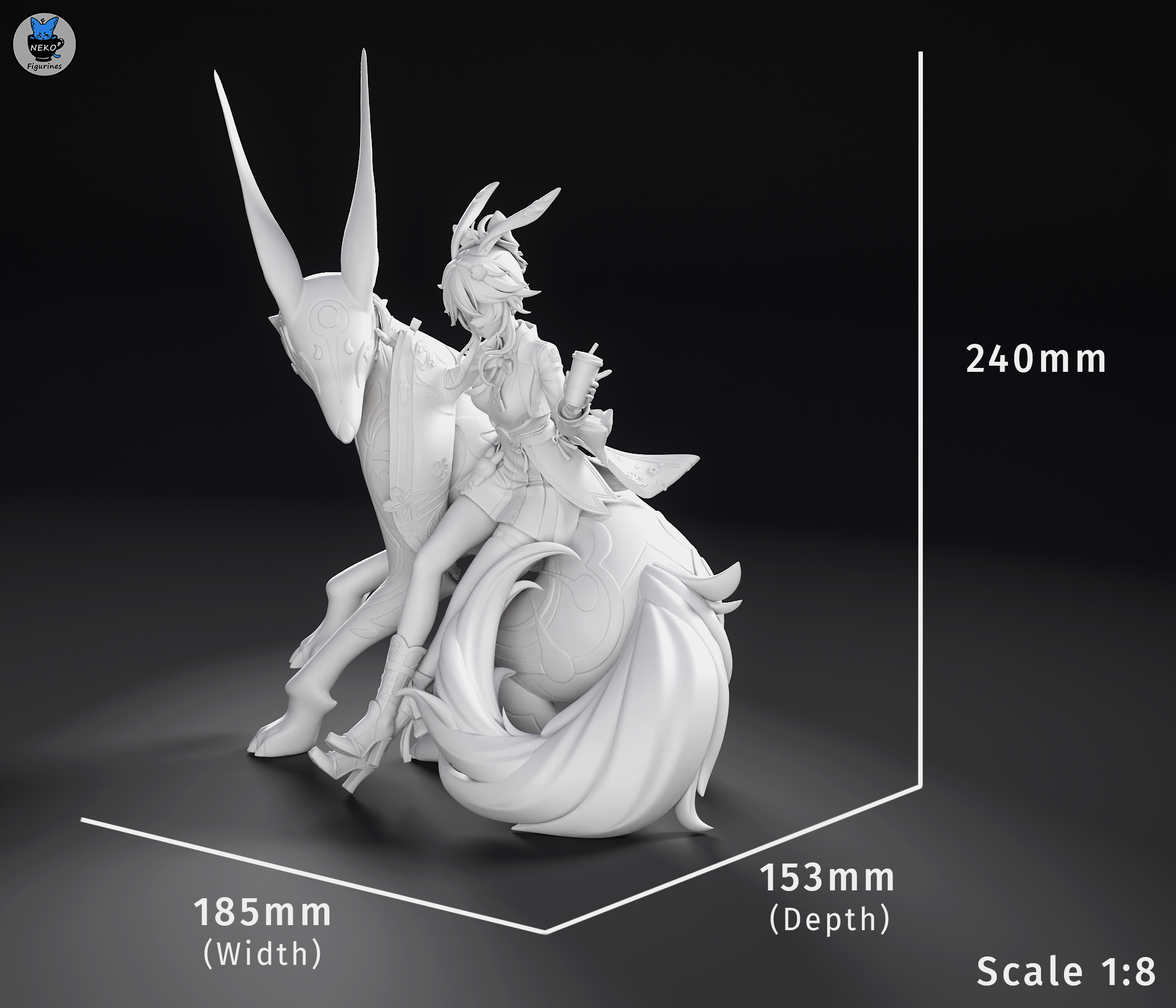 Evanescia - honkai: Star Rail | Custom Statue 3D printed figure