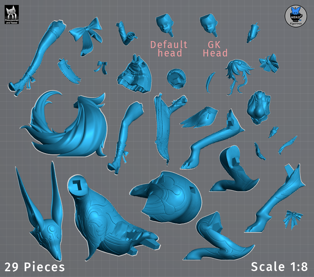 Evanescia - honkai: Star Rail | Custom Statue 3D printed figure