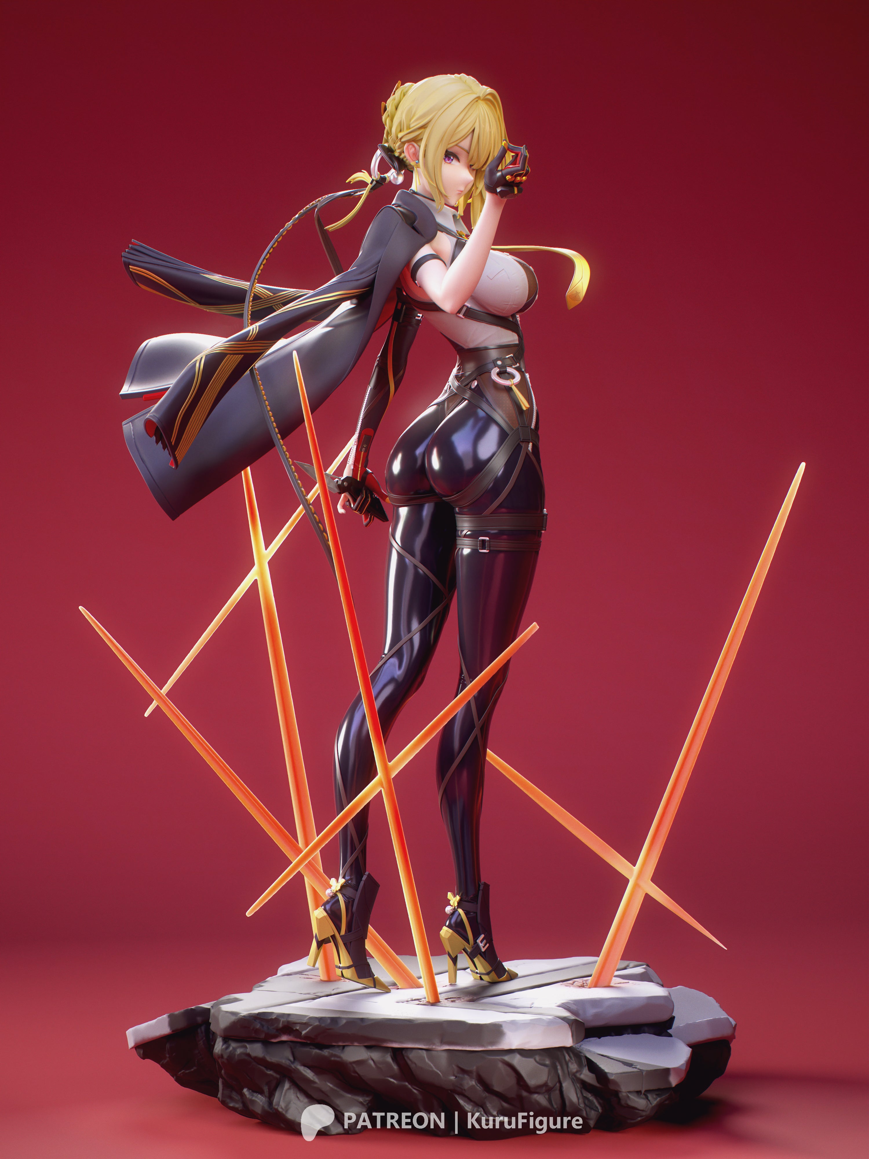 Evelyn - Zenless Zone Zero ZZZ | Custom Statue 3D printed figure