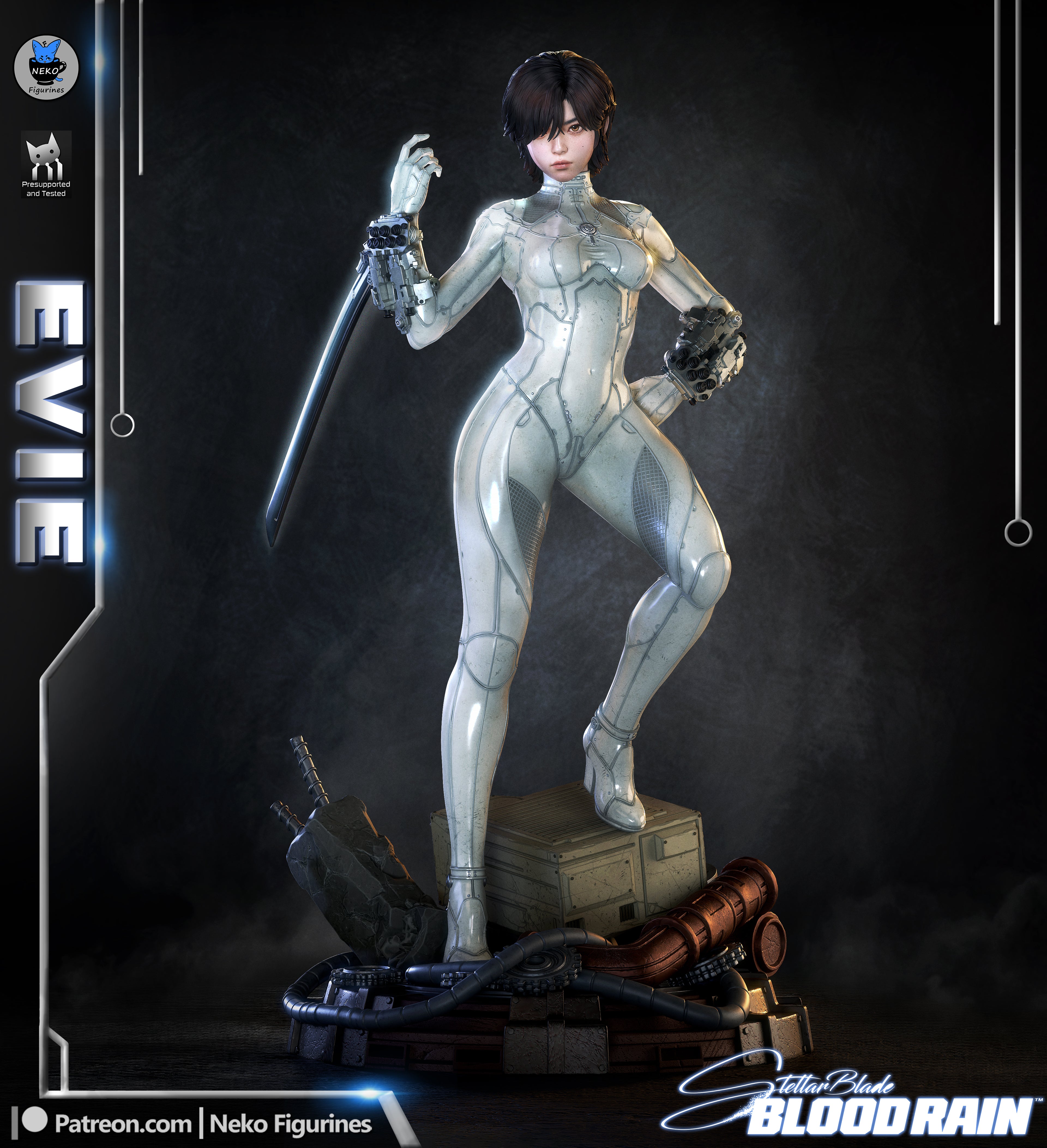 Evie - Stellar Blade: Blood Rain | Custom Statue 3D printed figure