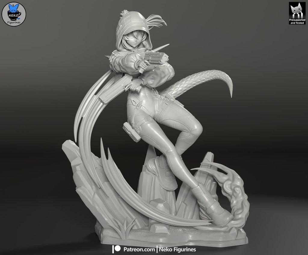 Fluorite - Arknights Endfield | Custom Statue 3D printed figure