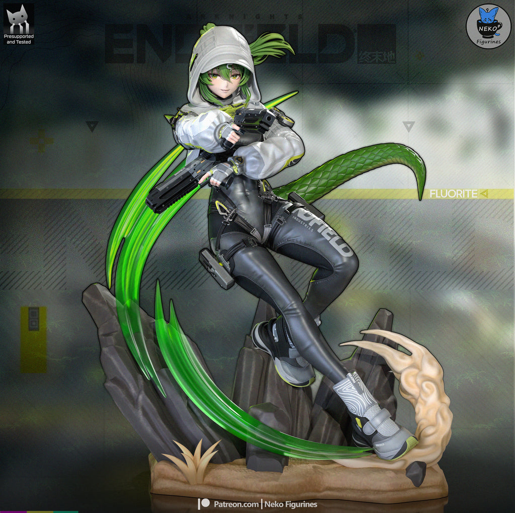 Fluorite - Arknights Endfield | Custom Statue 3D printed figure