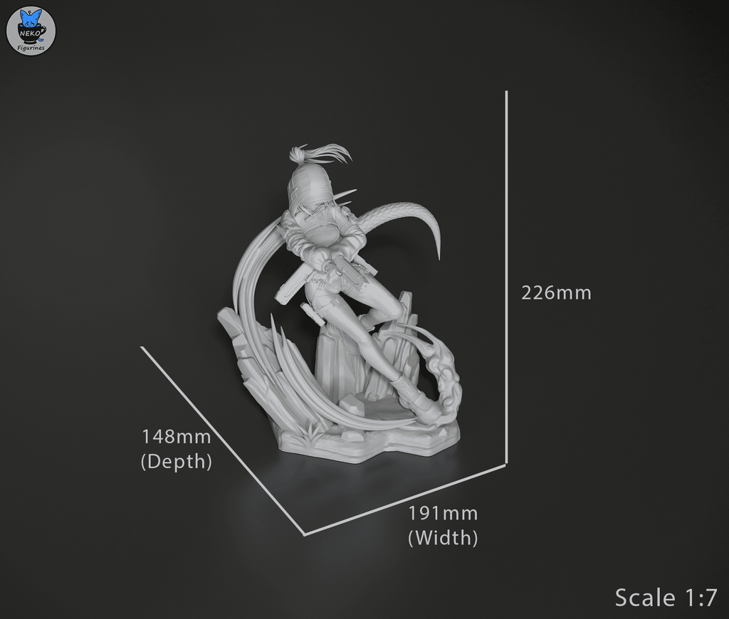 Fluorite - Arknights Endfield | Custom Statue 3D printed figure