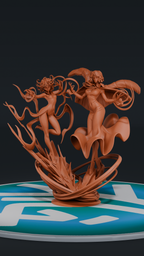 Fubuki and Tatsumaki - One Punch Man | Custom Statue 3D printed figure