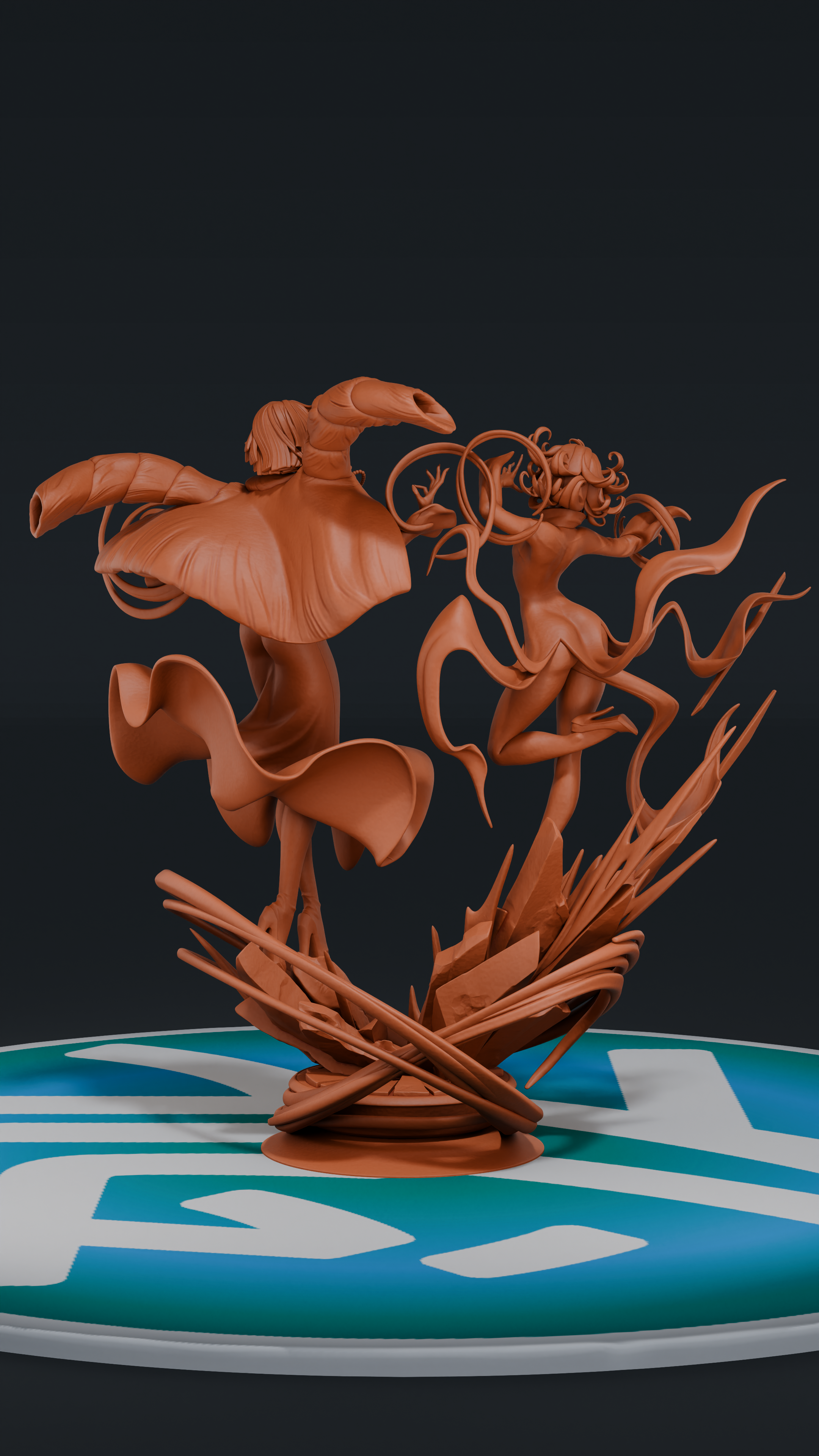 Fubuki and Tatsumaki - One Punch Man | Custom Statue 3D printed figure